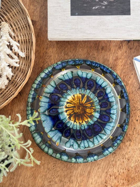 Incredible Vintage Bwthyn Pottery Plate, Barmouth, Wales (c.1950s–1970s)
