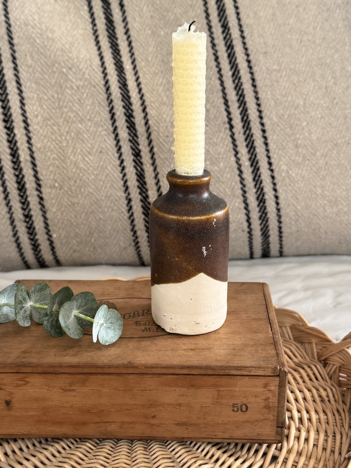 Antique Bourne Denby Sample Bottle / Trial Glaze Bottle (c.1850s–1900s) - Option 3