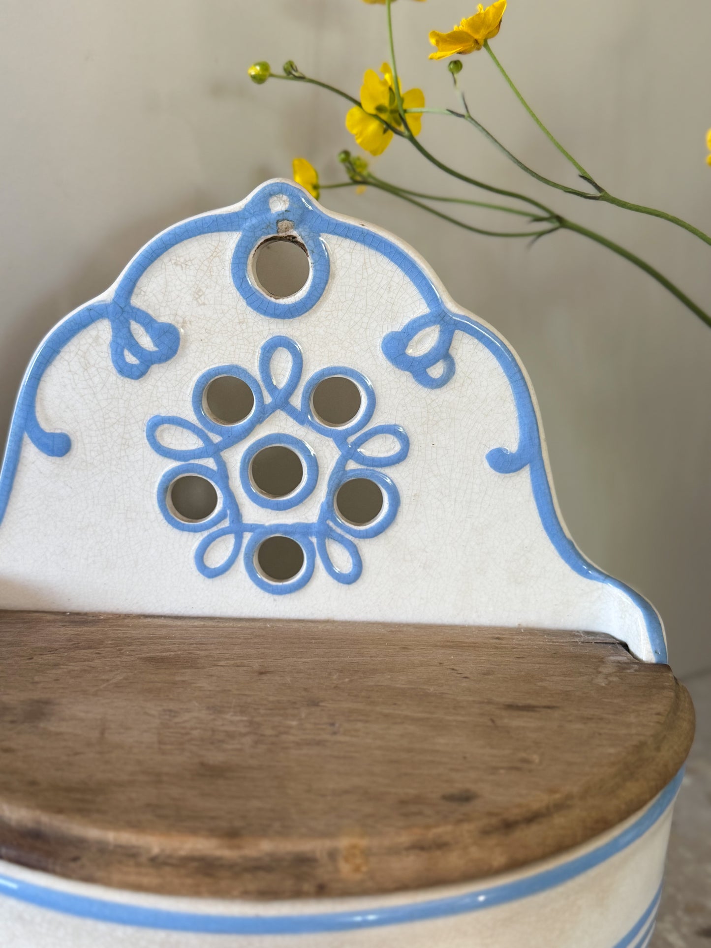 Rare Antique Villeroy & Boch Wall-Mounted Flour Jar – c.1874–1909 | East Berlin