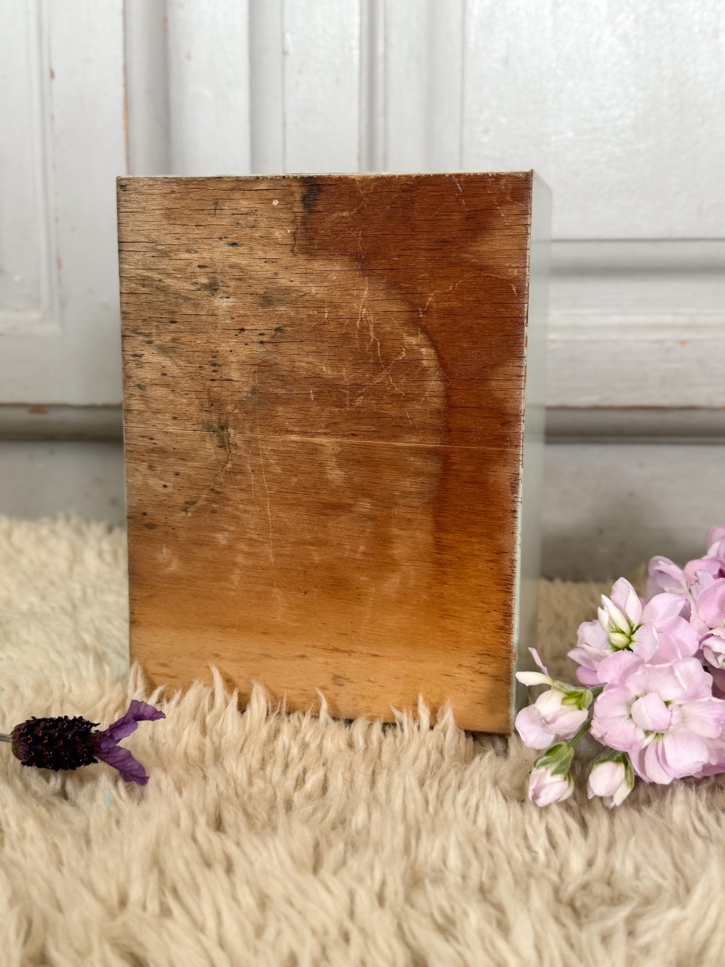 Vintage 1950s Handcrafted Wooden Dolls’ House Wardrobe