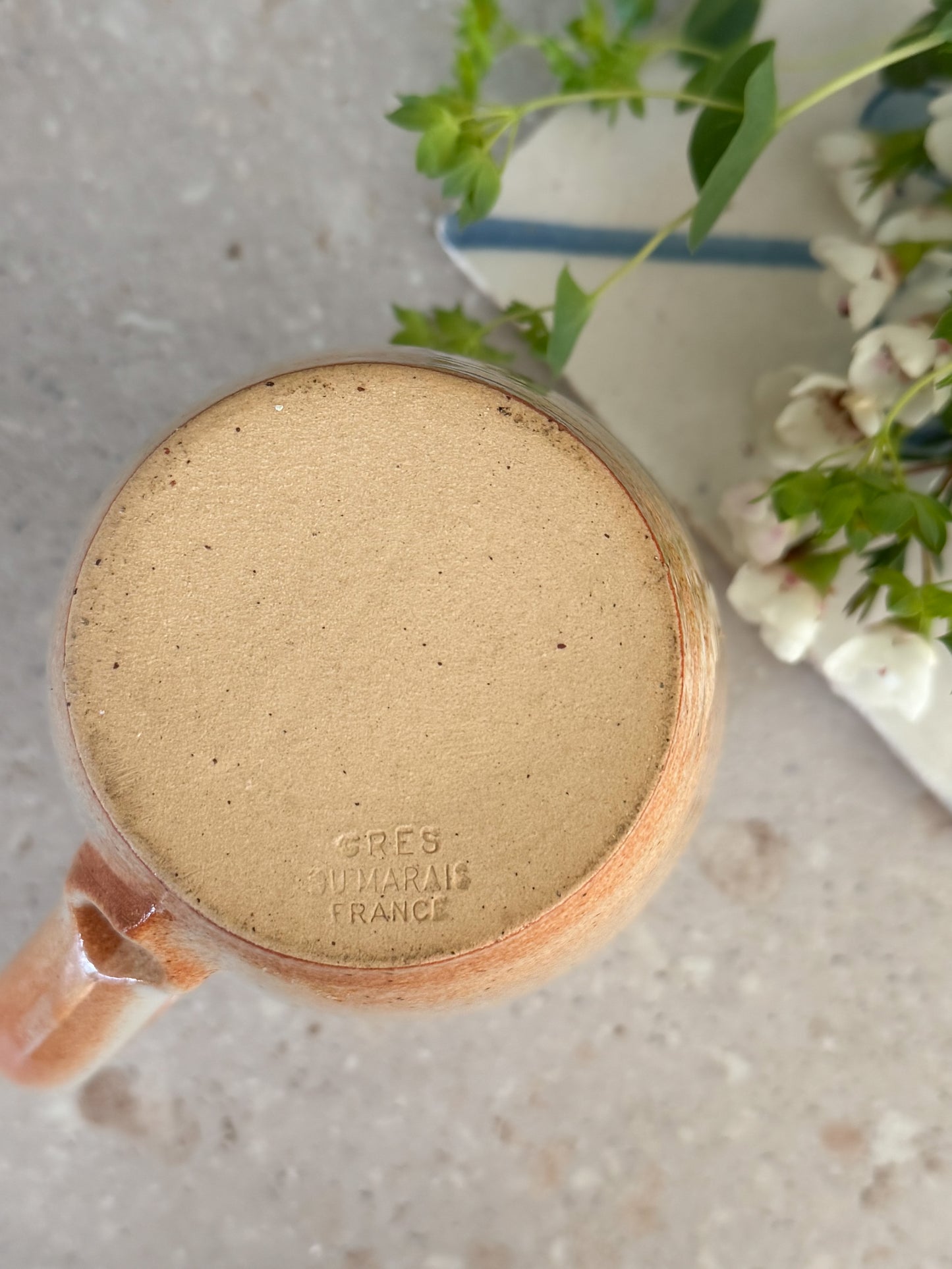 Vintage French Stoneware Jug - Grès Soumarais
