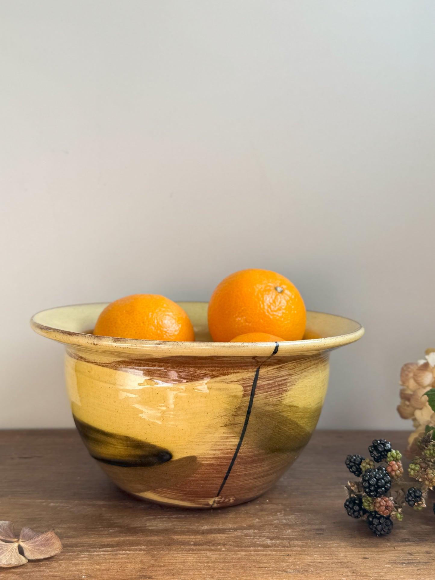 Abstract Studio Pottery Slipware Bowl