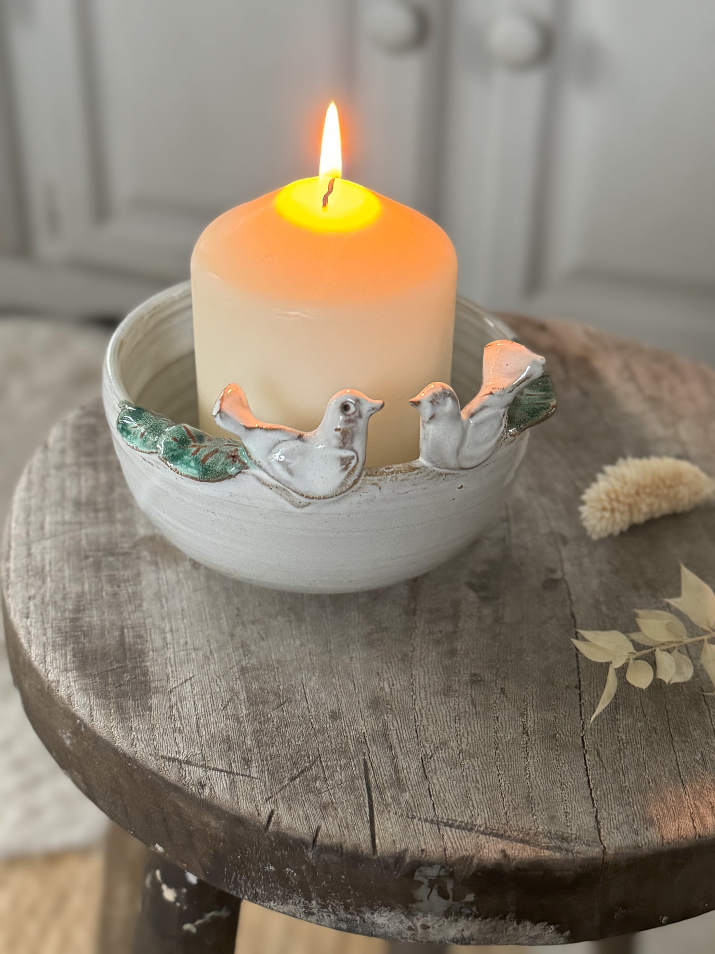 Vintage Studio Pottery Little Dove Bowl