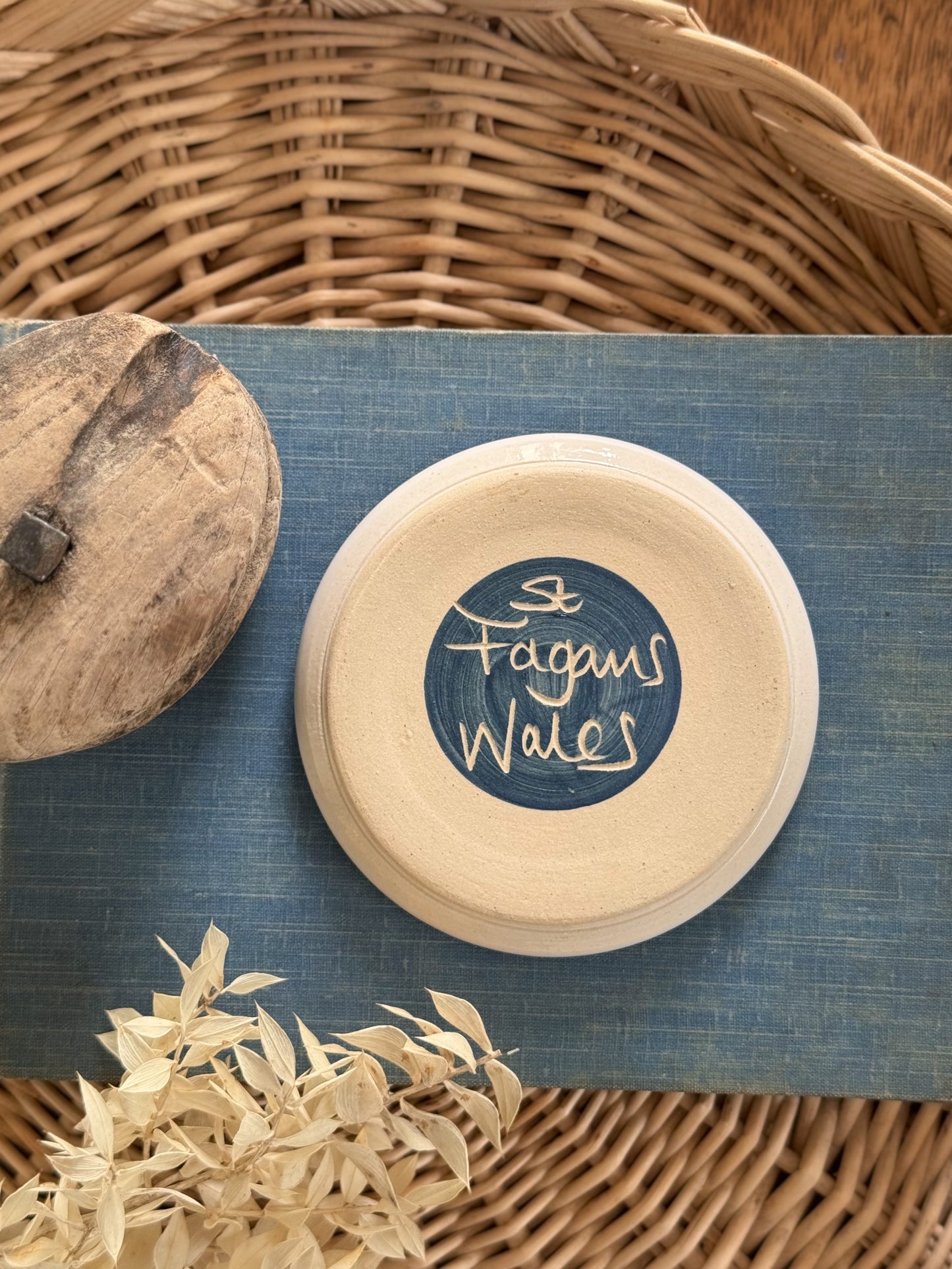 Vintage St Fagans Studio Pottery Trinket Dish • Welsh Studio Pottery