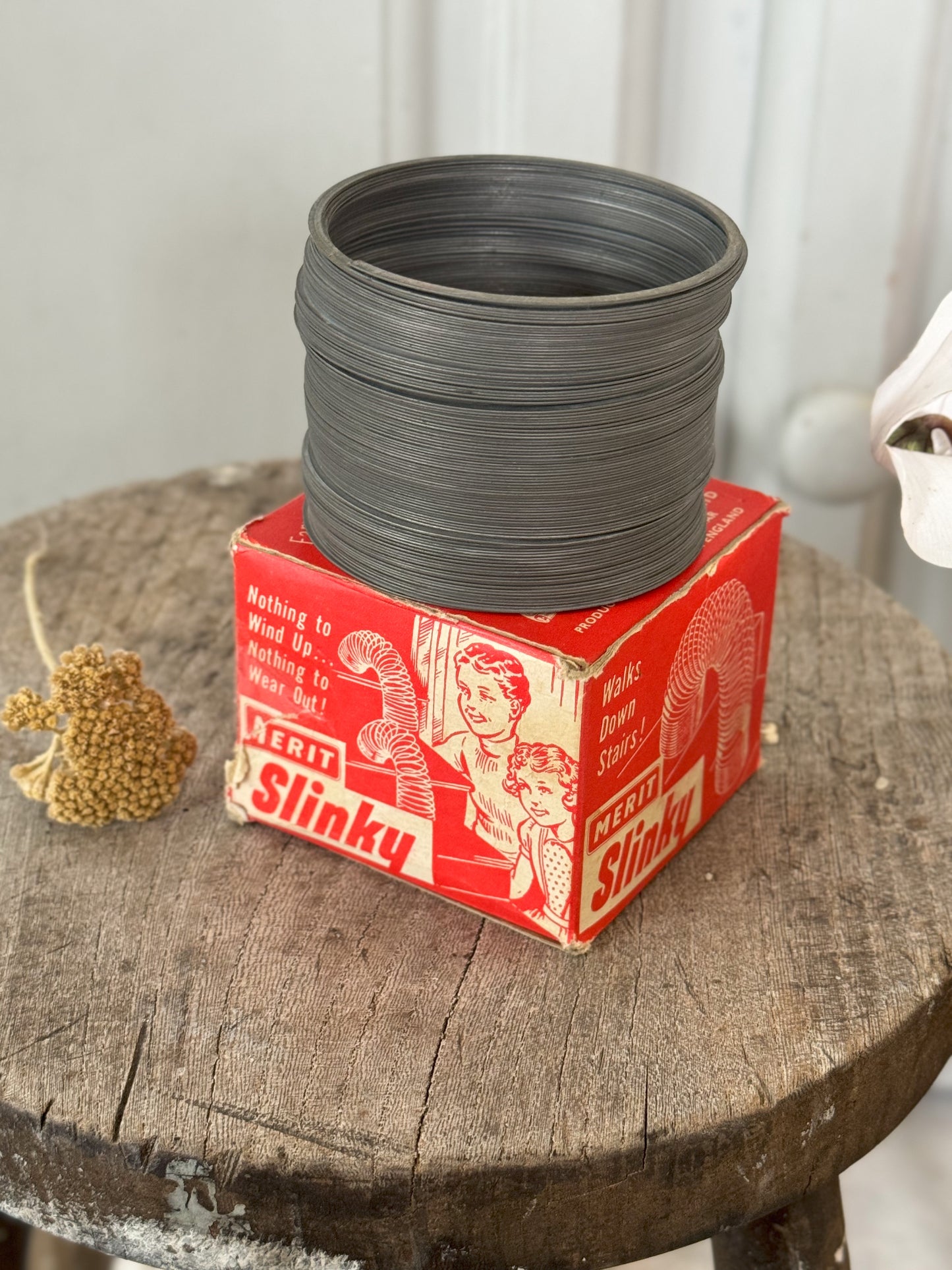 Vintage 1950s MERIT Slinky Toy by J&L Randall Ltd | Made in England
