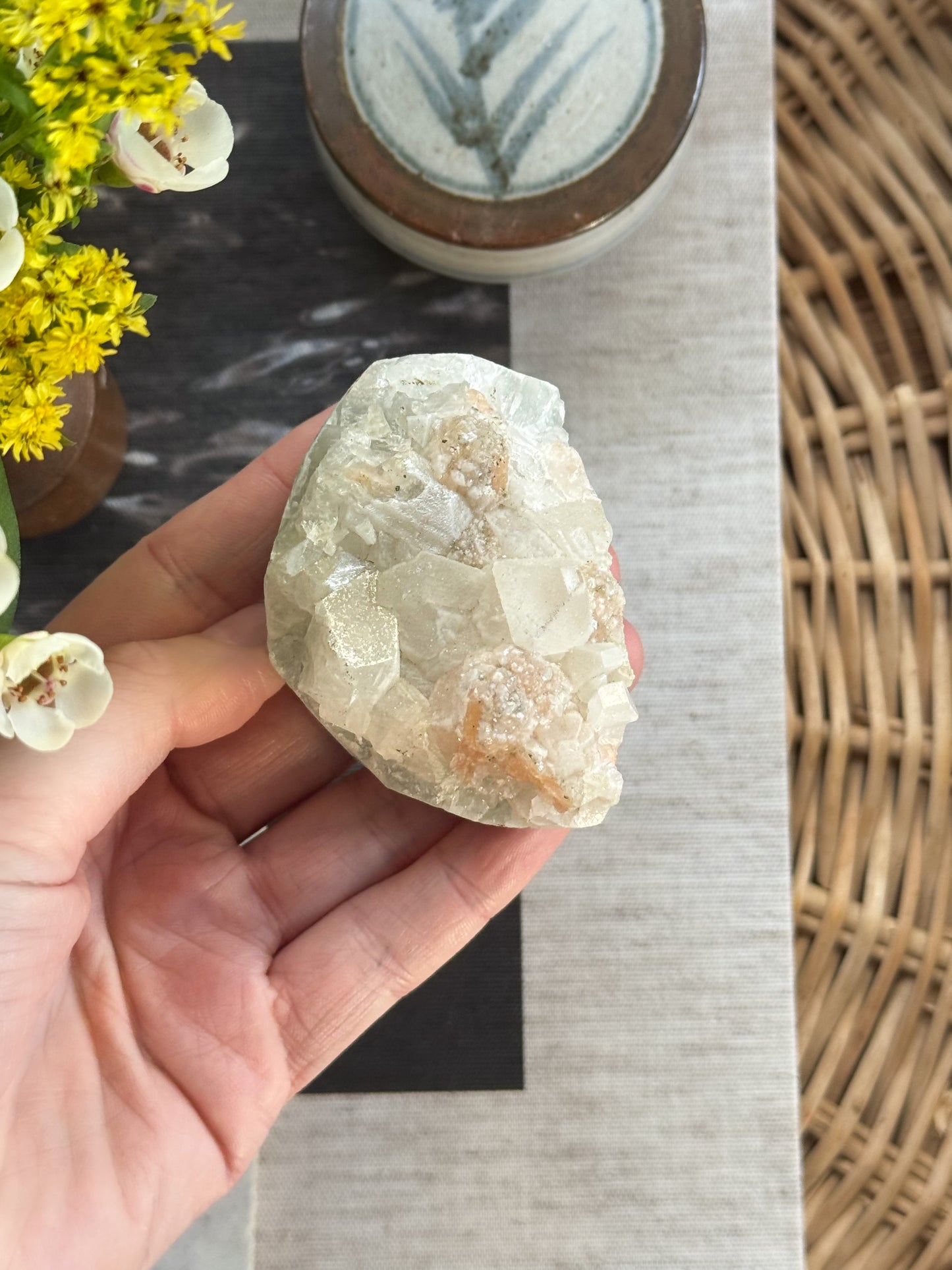 Natural Apophyllite Crystal Cluster Specimen (Option 5)