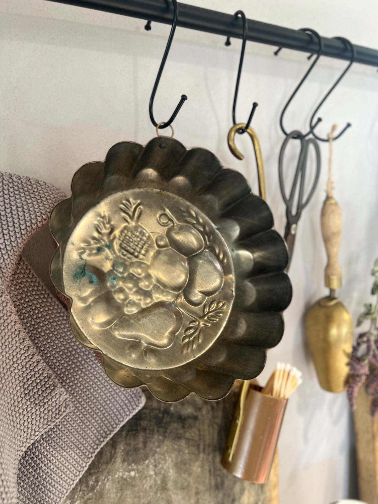 Embossed Fruit Copper Jelly Mould