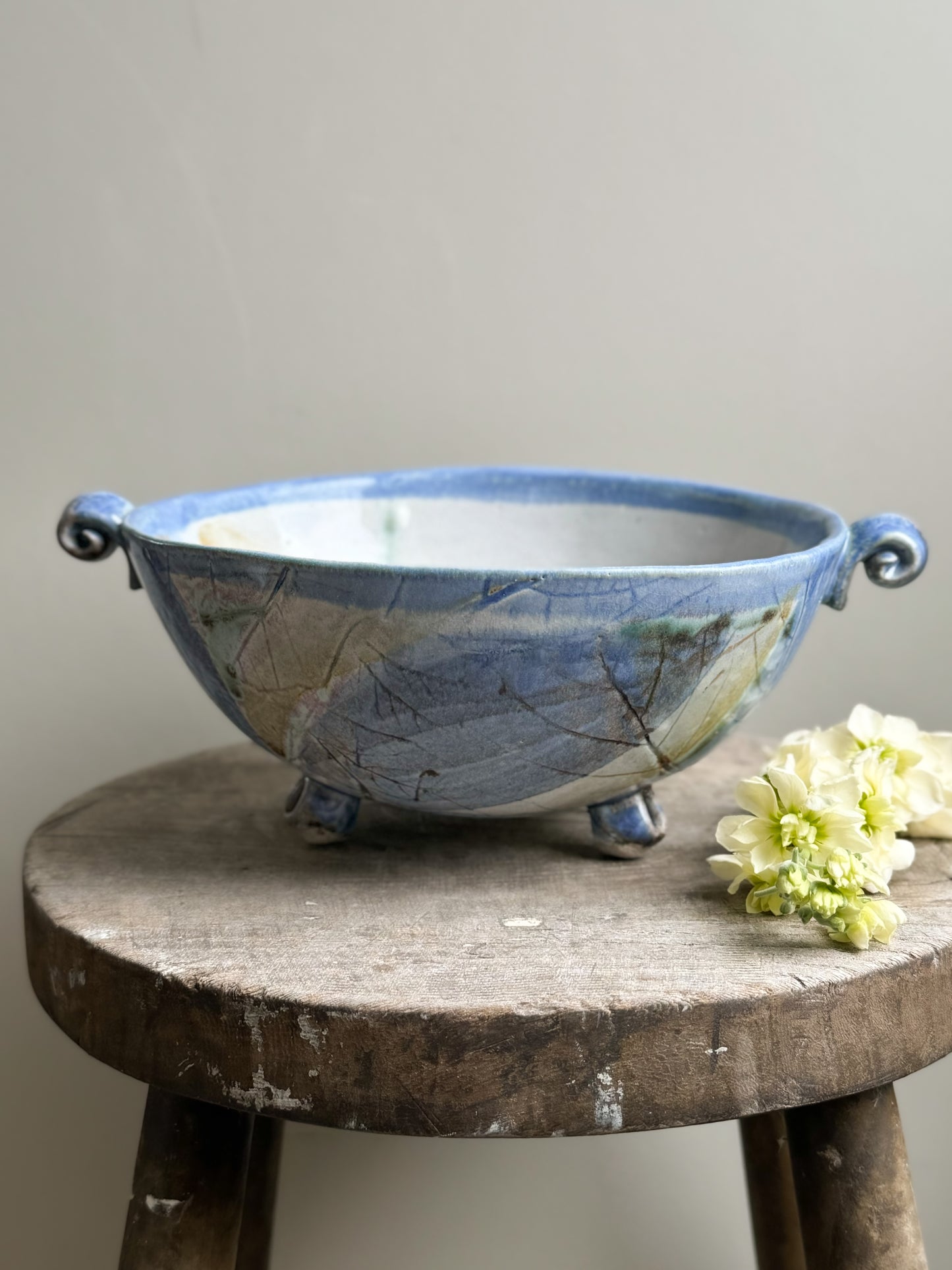 Abstract Studio Pottery Footed Bowl (Option 2)