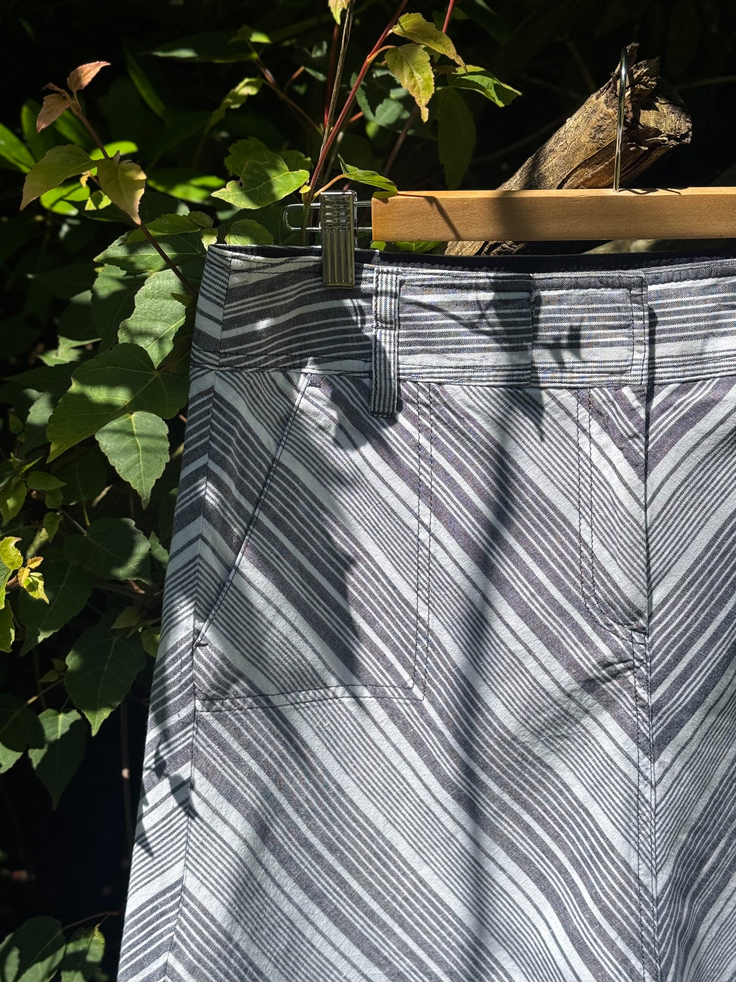 Vintage Talbots Linen & Cotton Blend Skirt | Size 12 Petite