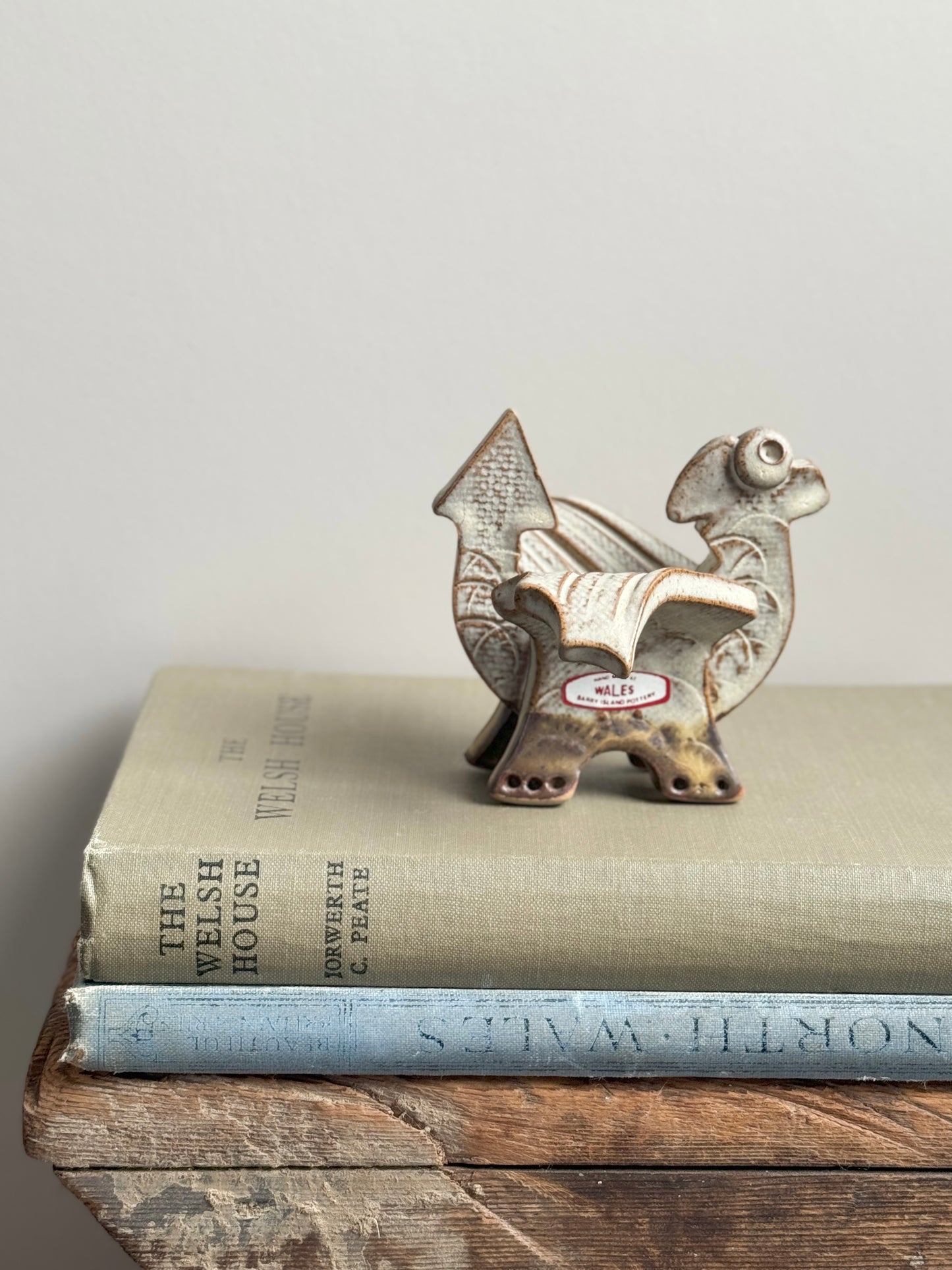 Vintage Welsh Studio Pottery Dragon Sculpture, Barry Island Pottery