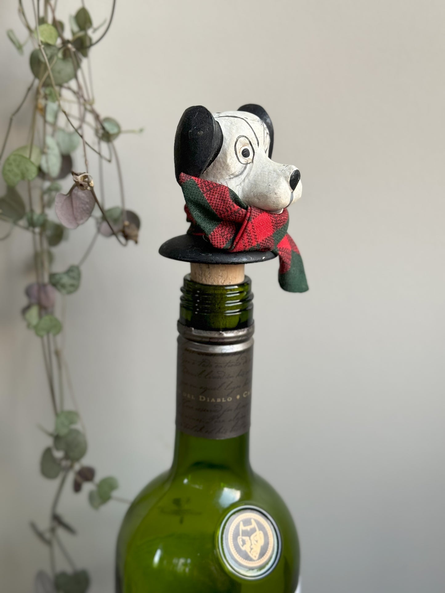 Vintage Ceramic Dalmatian Novelty Bottle Stopper