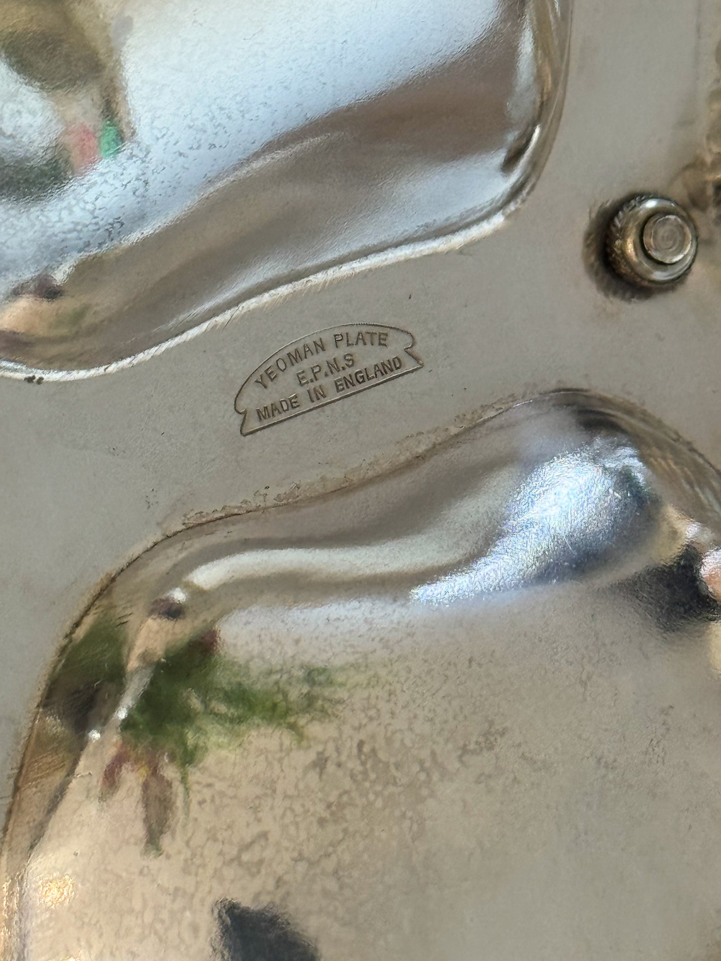 Vintage Yeoman Plate Silver-Plated Scalloped Shell Nibble Dish - Made in England