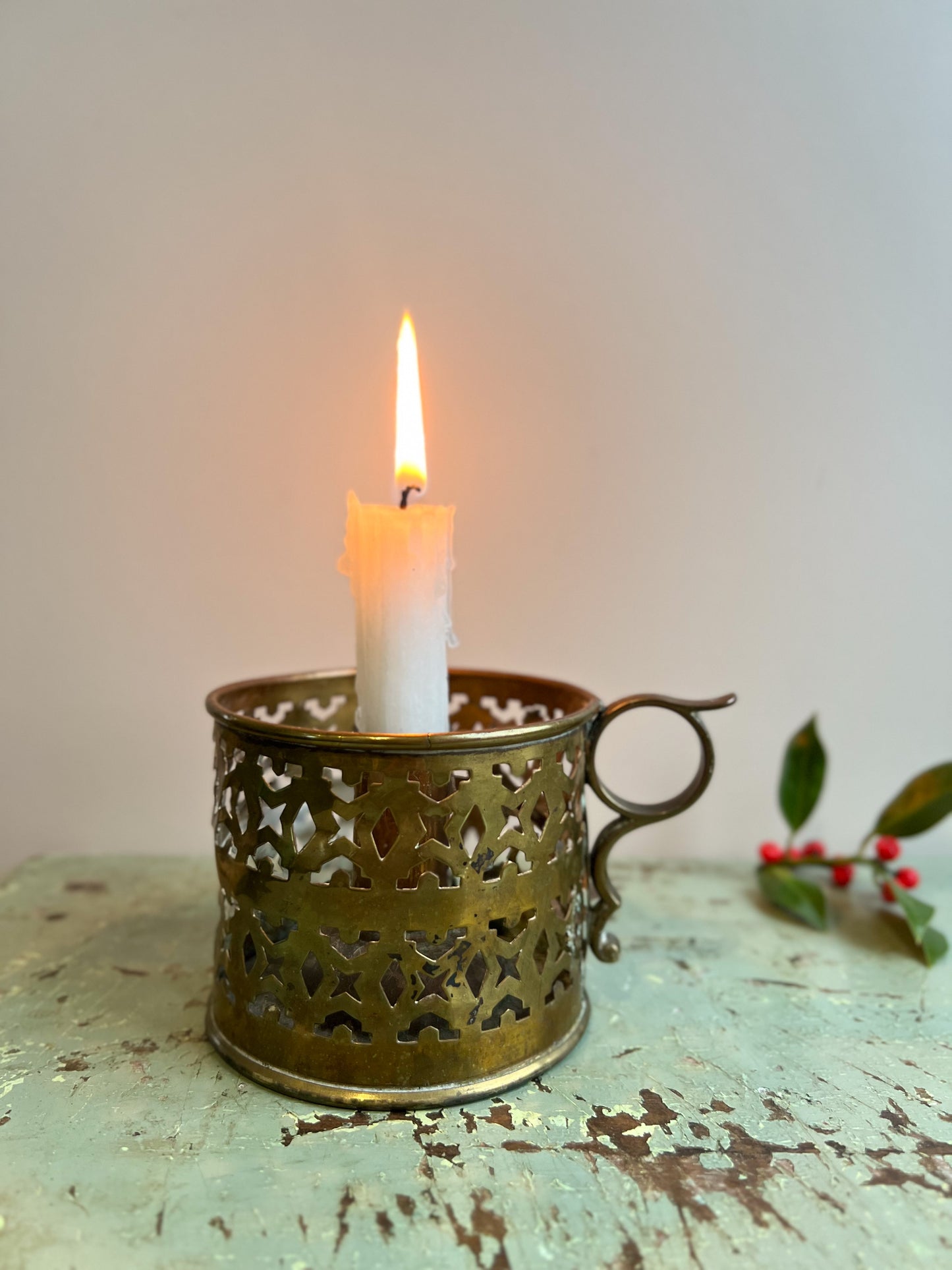 Antique Brass Chamberstick