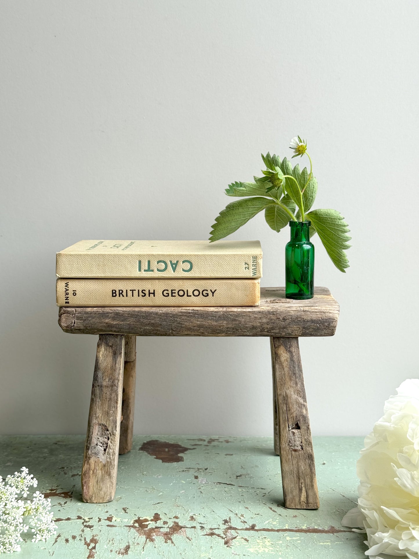 Vintage Tiny Elm Stool (Option 3)