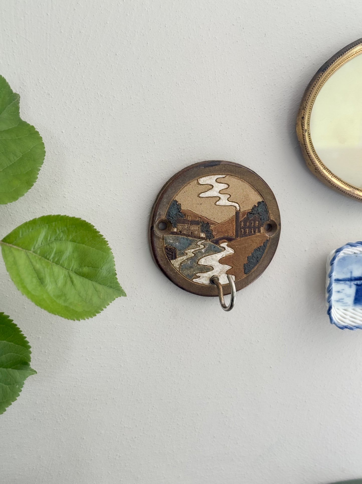 Studio Pottery Wall Hook by Christina Rangeley – Handcrafted Landscape Scene