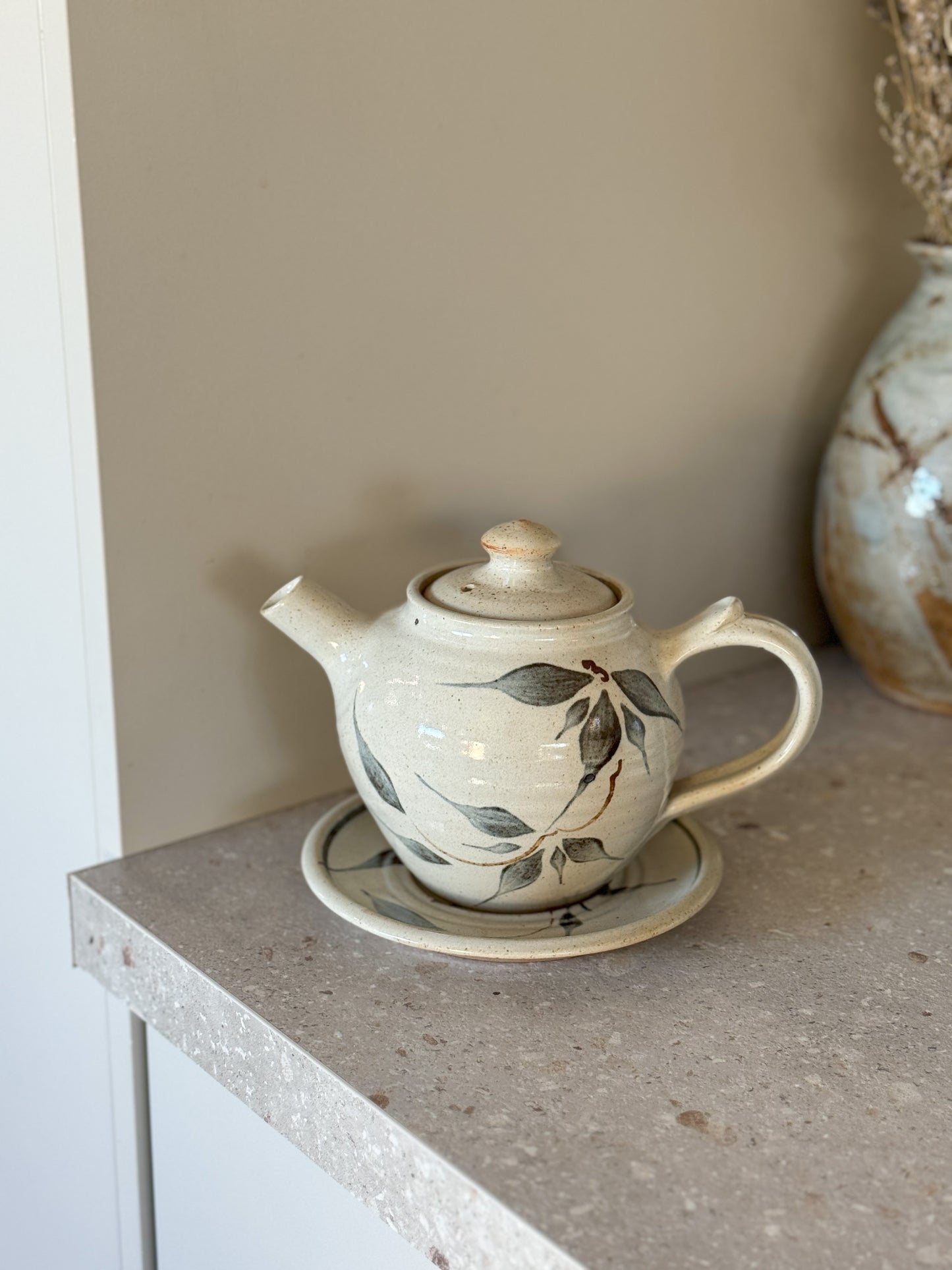 Vintage Scottish Argyll Studio Pottery Teapot and Saucer