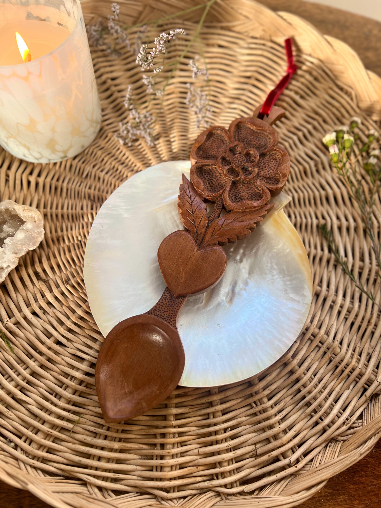 Vintage Welsh Love Spoon (Option 13)