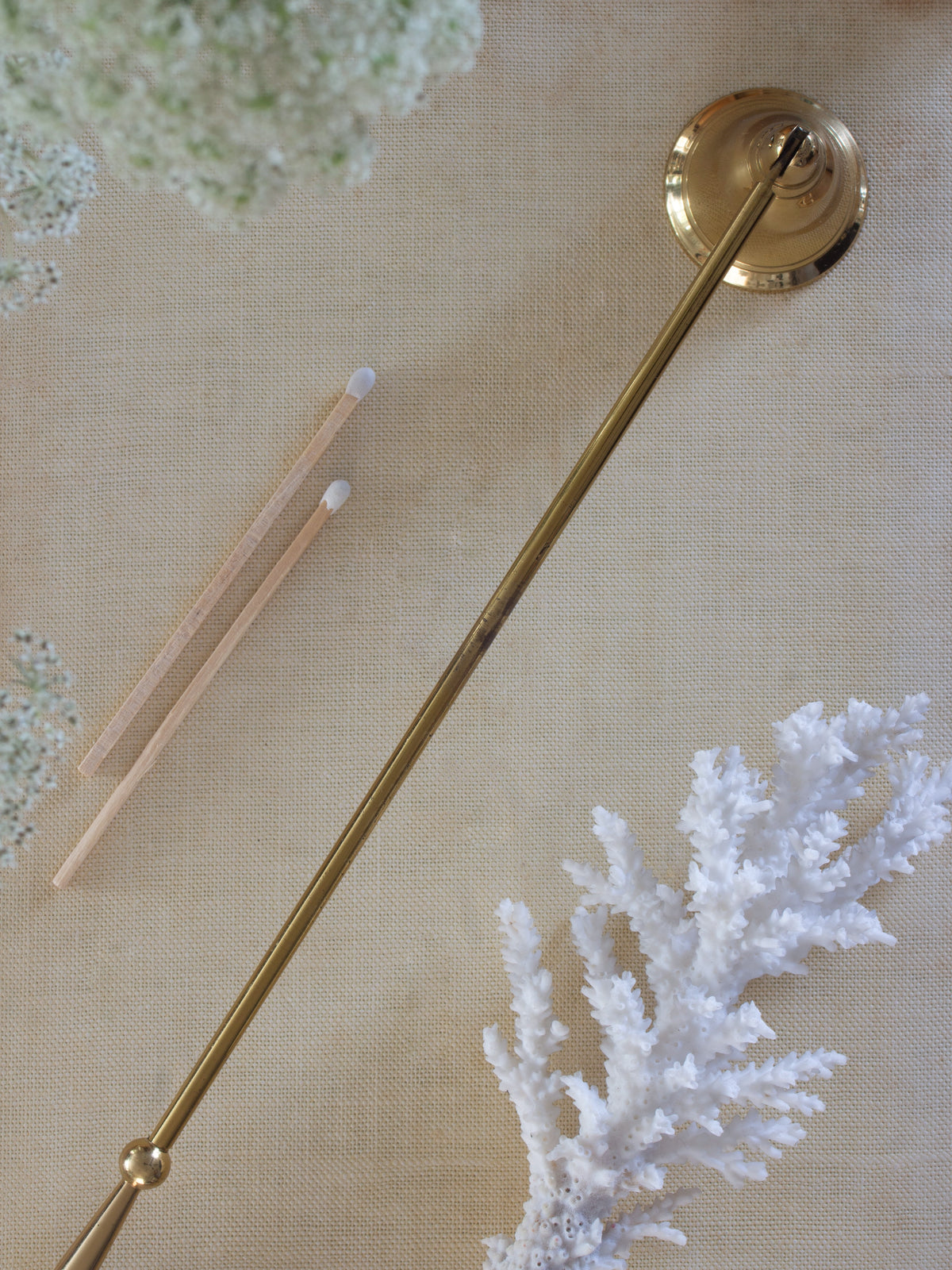Vintage Solid Brass Bell Candle Snuffer