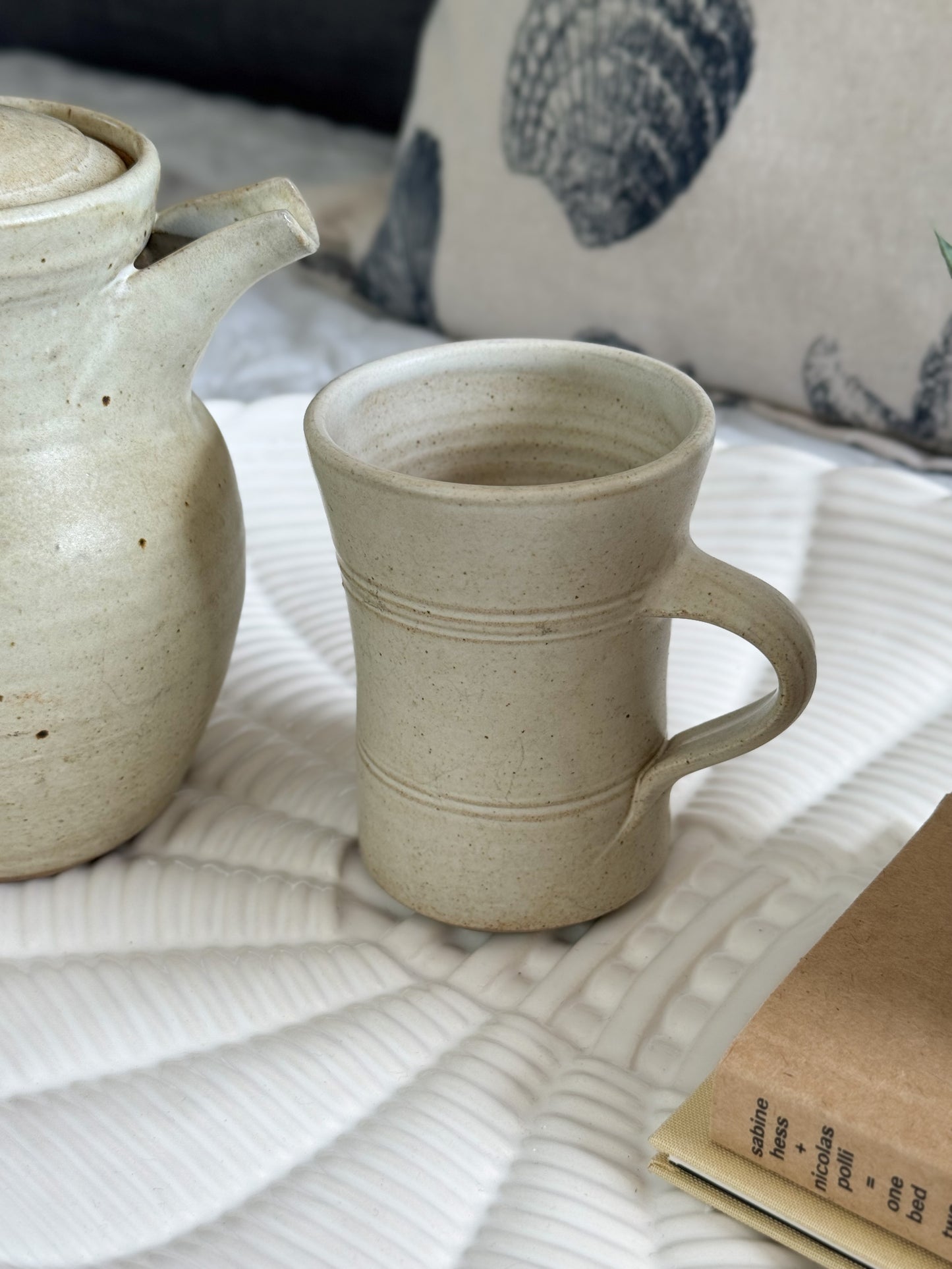 Vintage Studio Pottery Coffee for One Set - Coffee Pot & Mug