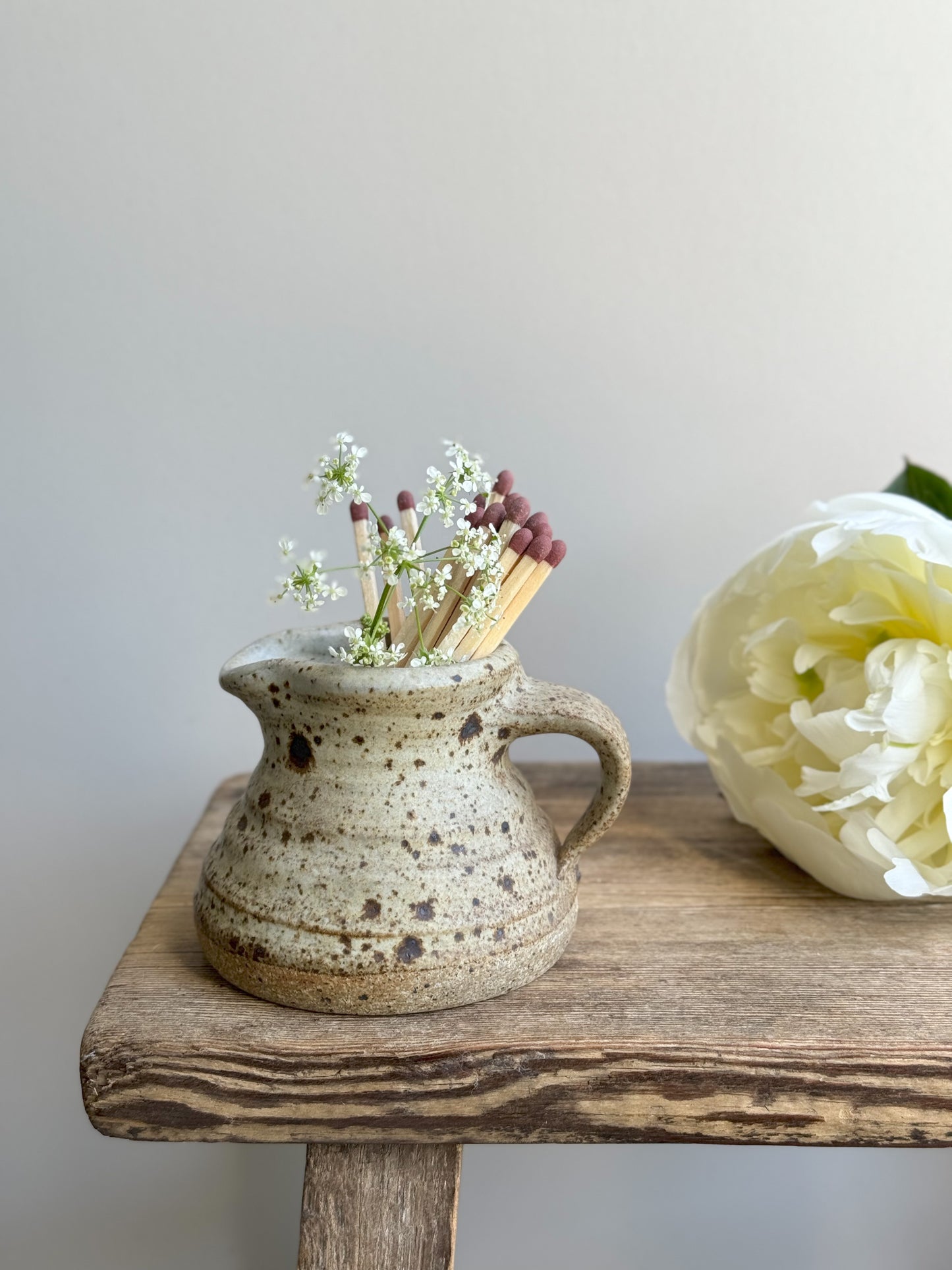 Miniature Studio Pottery Salt Glazed Creamer