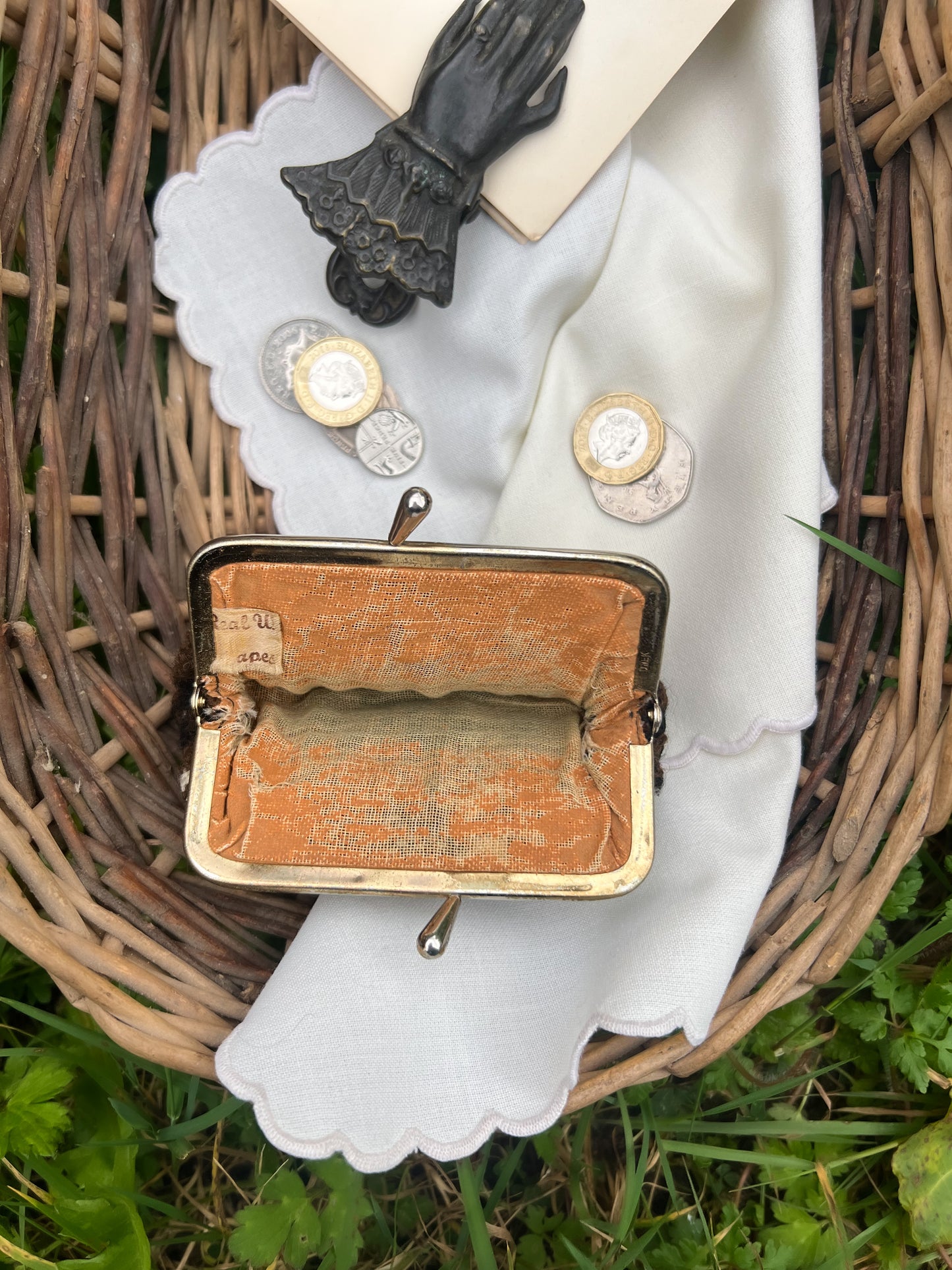 Vintage 1970s Welsh Wool Coin Purse