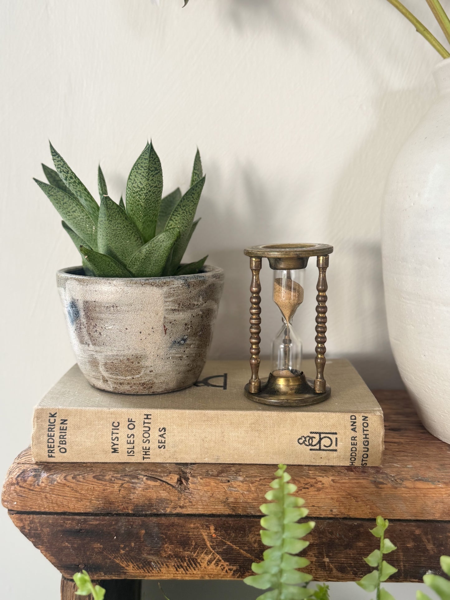 Antique Brass Hourglass Sand Timer
