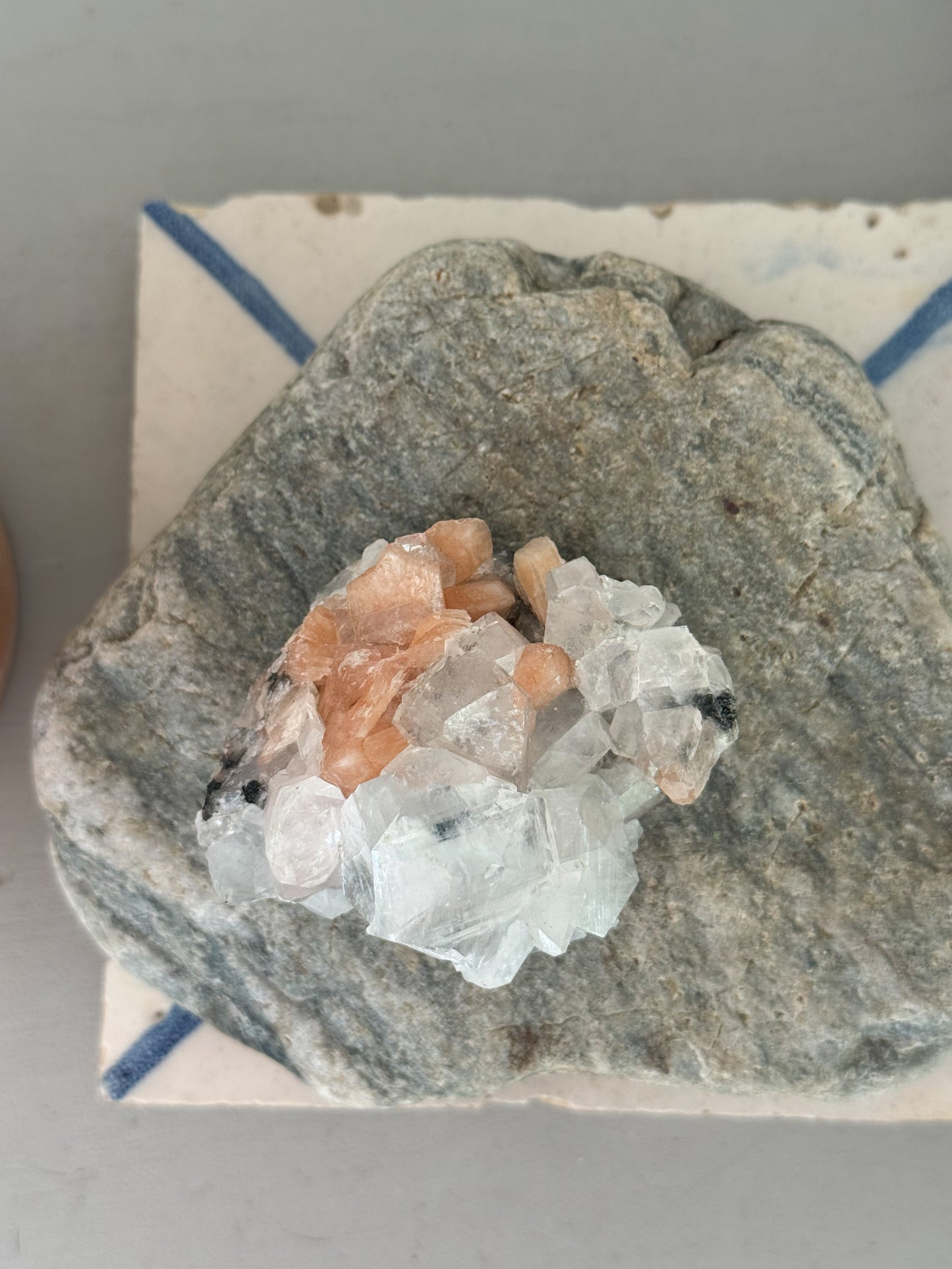 Natural Apophyllite Crystal Cluster Specimen (Option 1)