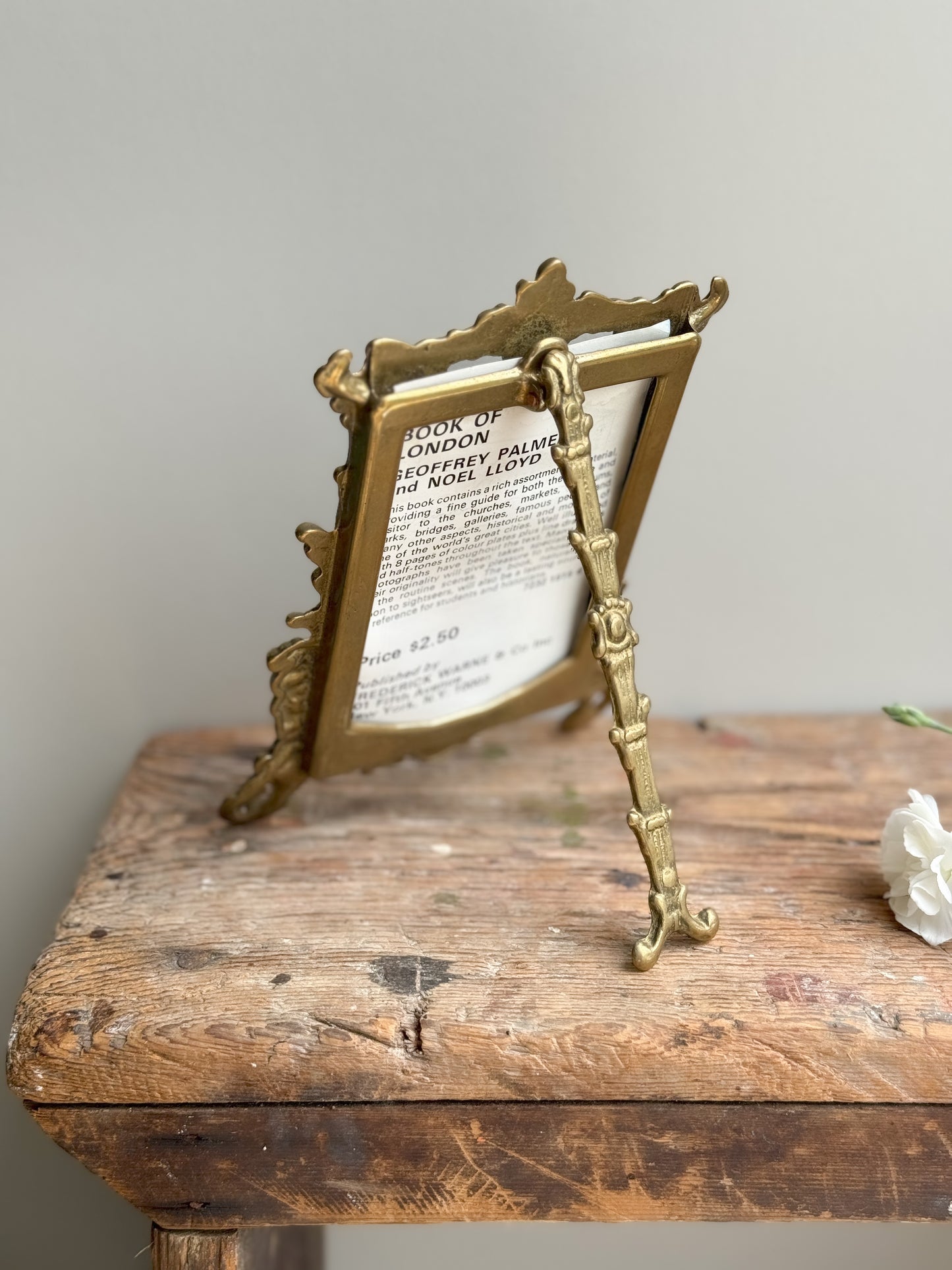 Vintage Handmade Solid Brass Ornate Frame