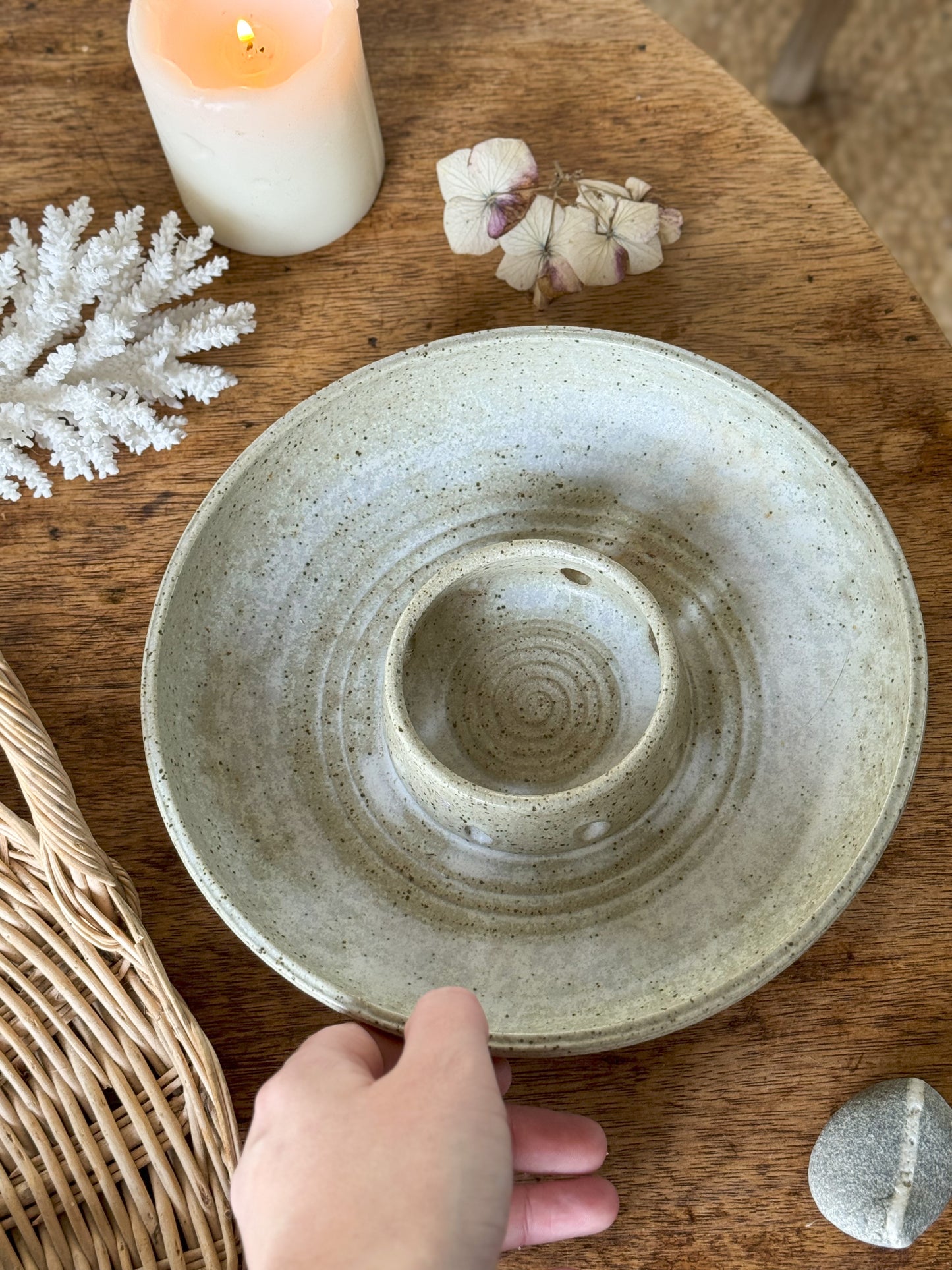 Studio Pottery Sectional Dish • Sharing Platter • Centre Piece