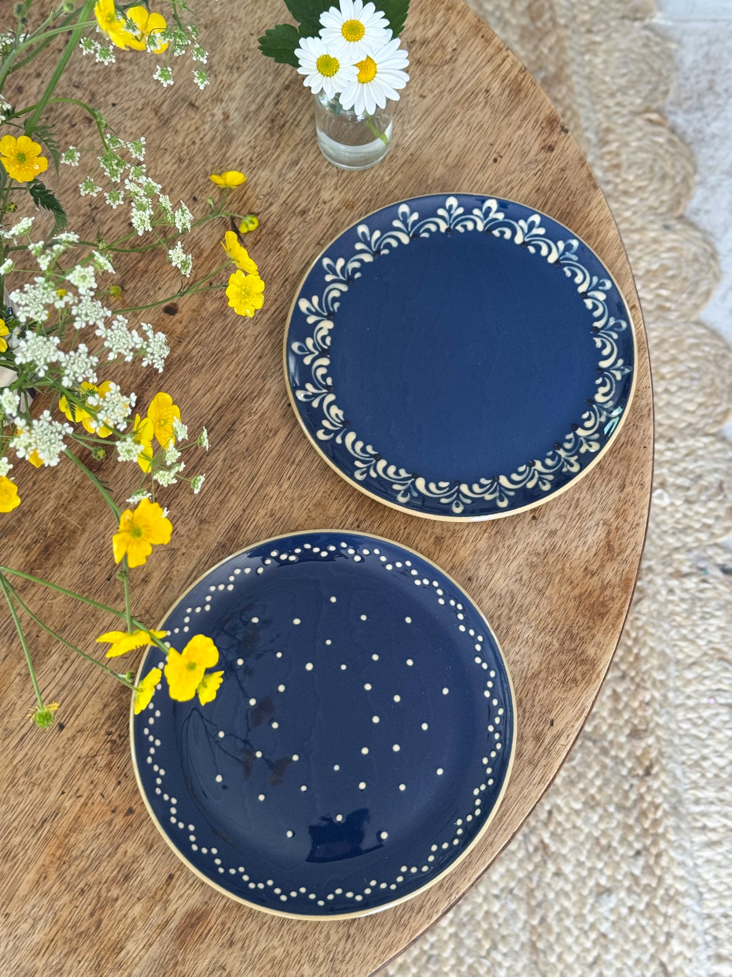 Pair of Echt Bürgel German Studio Pottery Plates