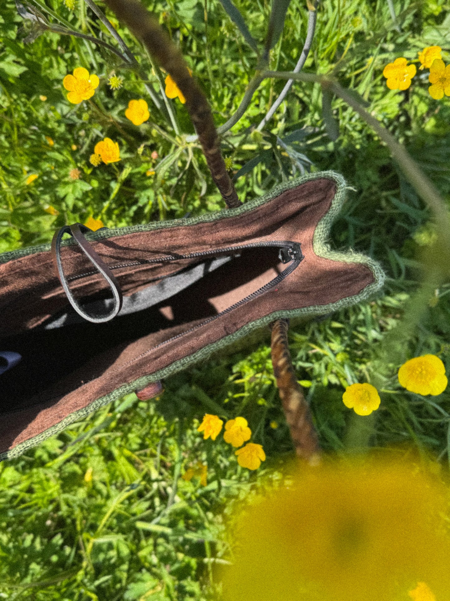 Vintage Bulrush & Hemp Shoulder Bag | Made in Thailand
