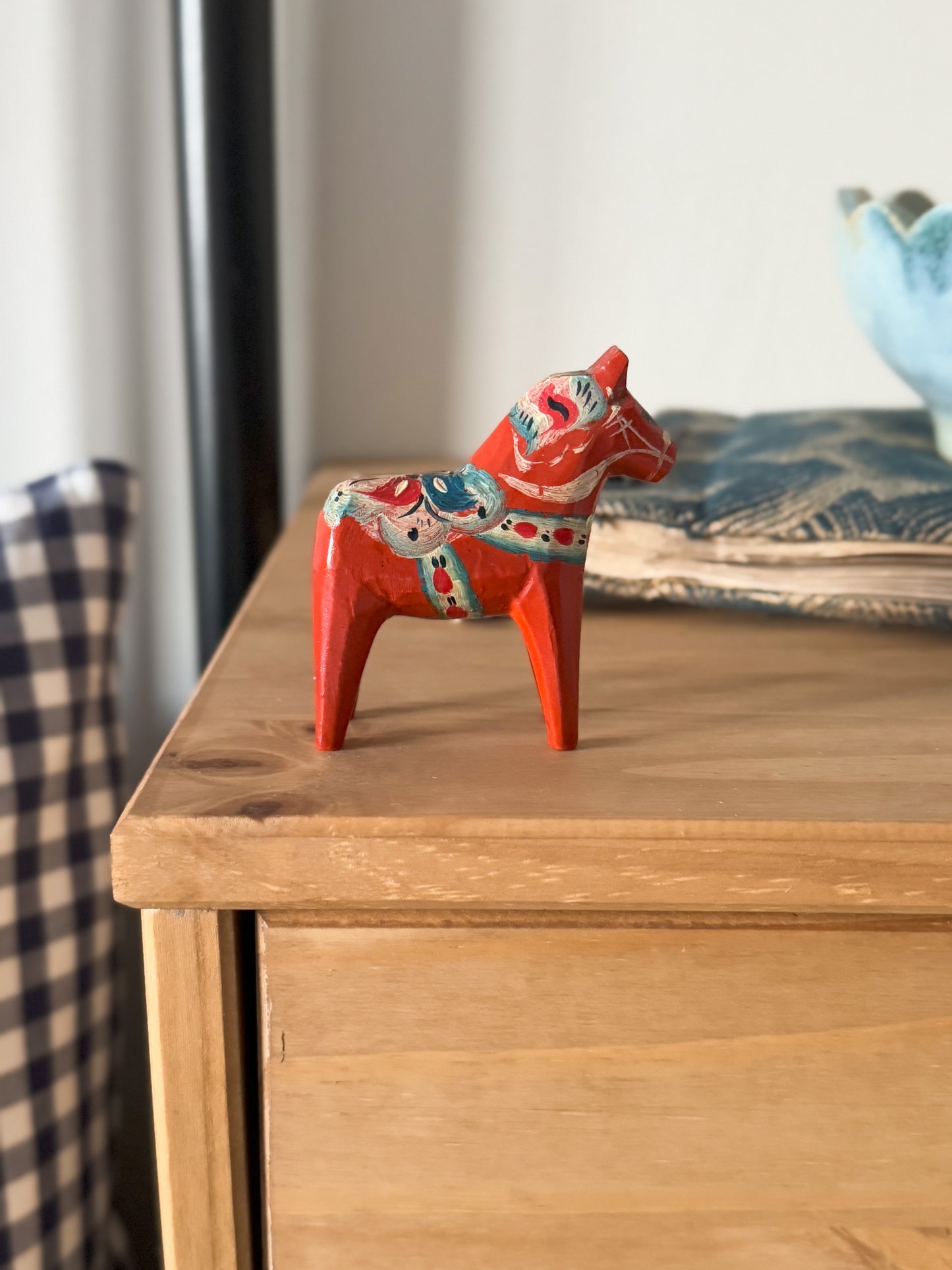 Vintage Midcentury Handmade Miniature Swedish Dala Horse
