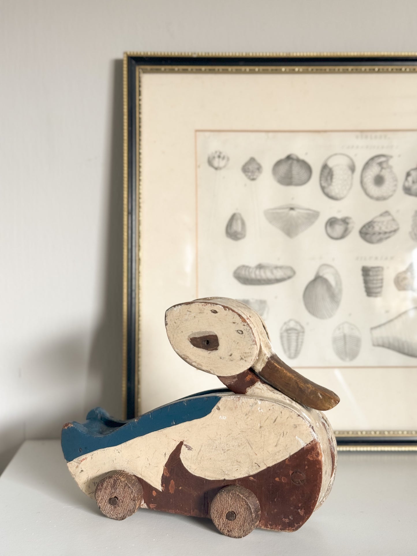 Antique Handmade Wooden Duck Toy