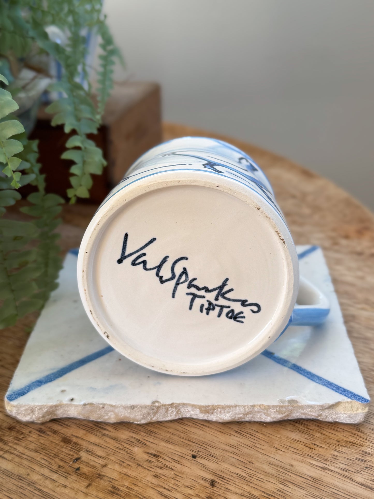 Vintage Studio Pottery Goose Mug by Val Sparkes,Tiptoe Pottery