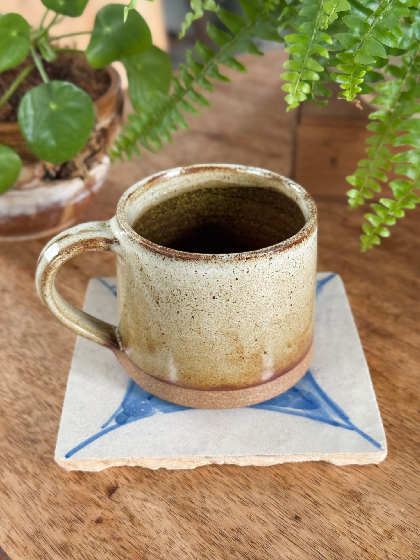Vintage Speckled Studio Pottery Mug