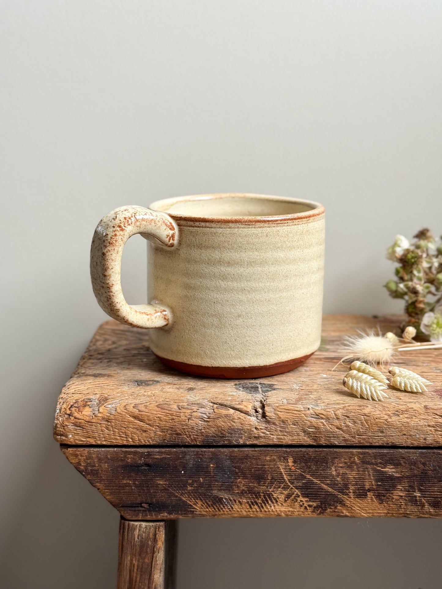 Handmade Studio Pottery Honey Bee Mug by Julia Smith Ceramics