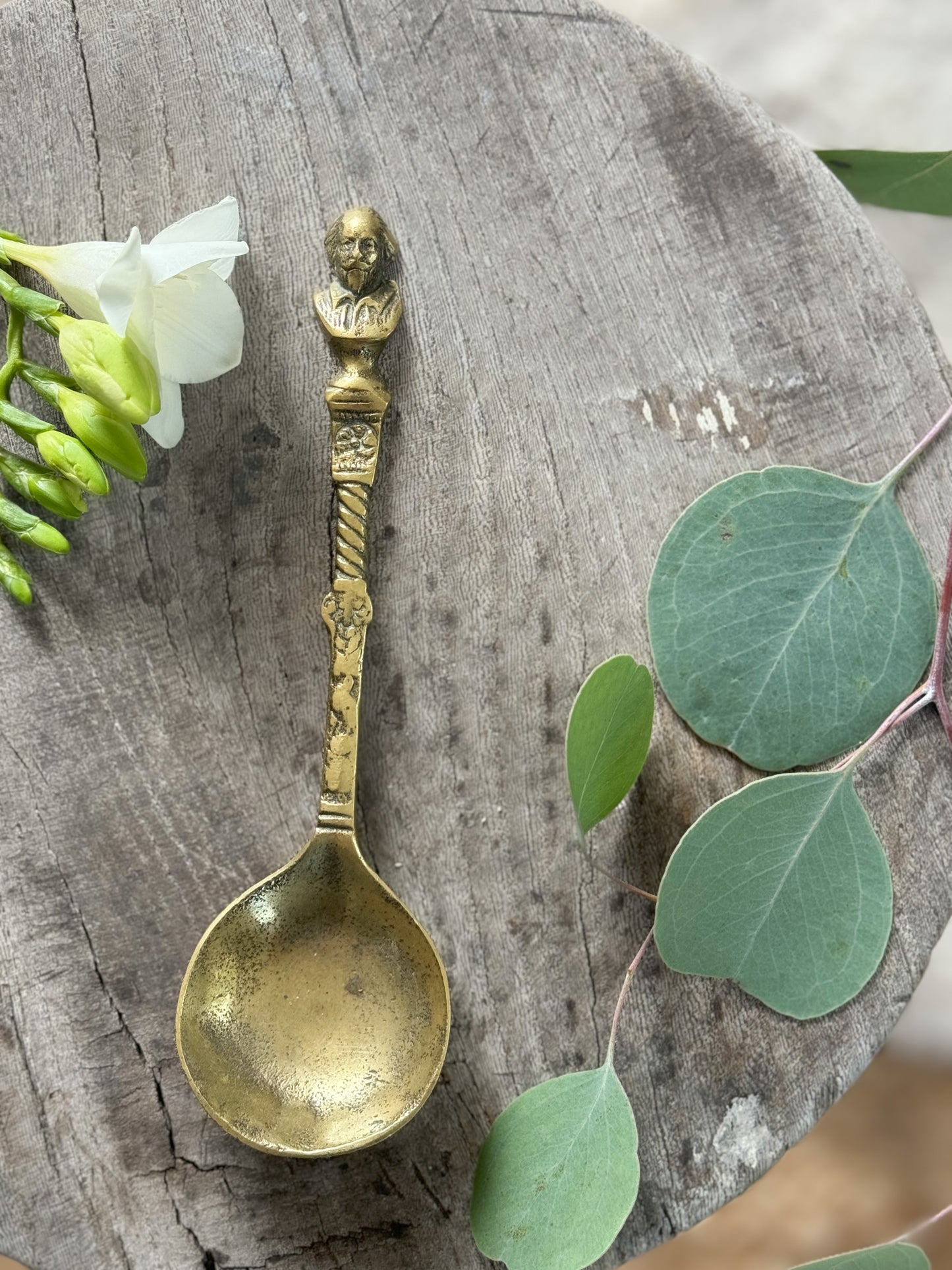 Solid Brass William Shakespeare Spoon