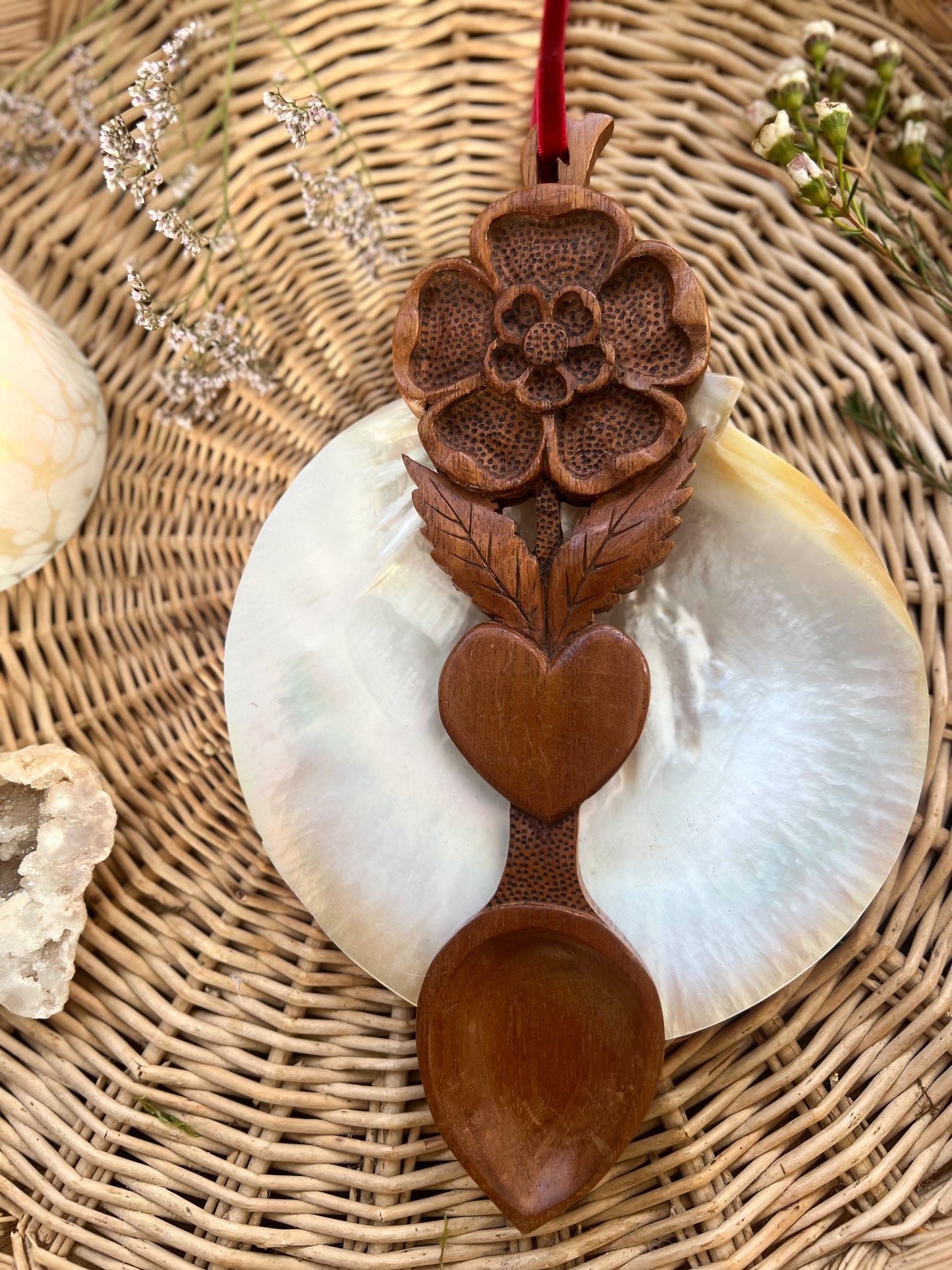 Vintage Welsh Love Spoon (Option 13)