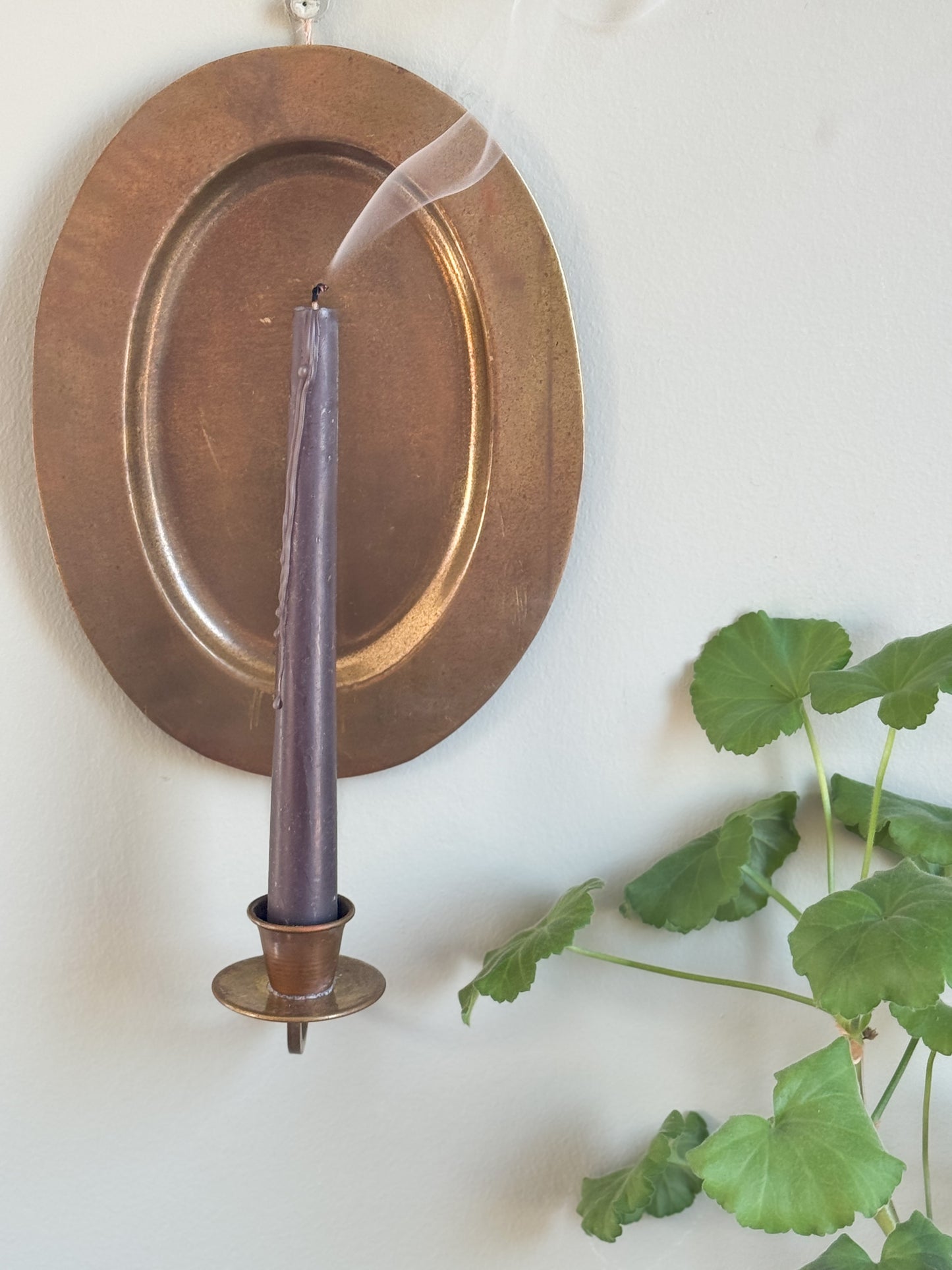 Vintage Single Brass Wall Sconce