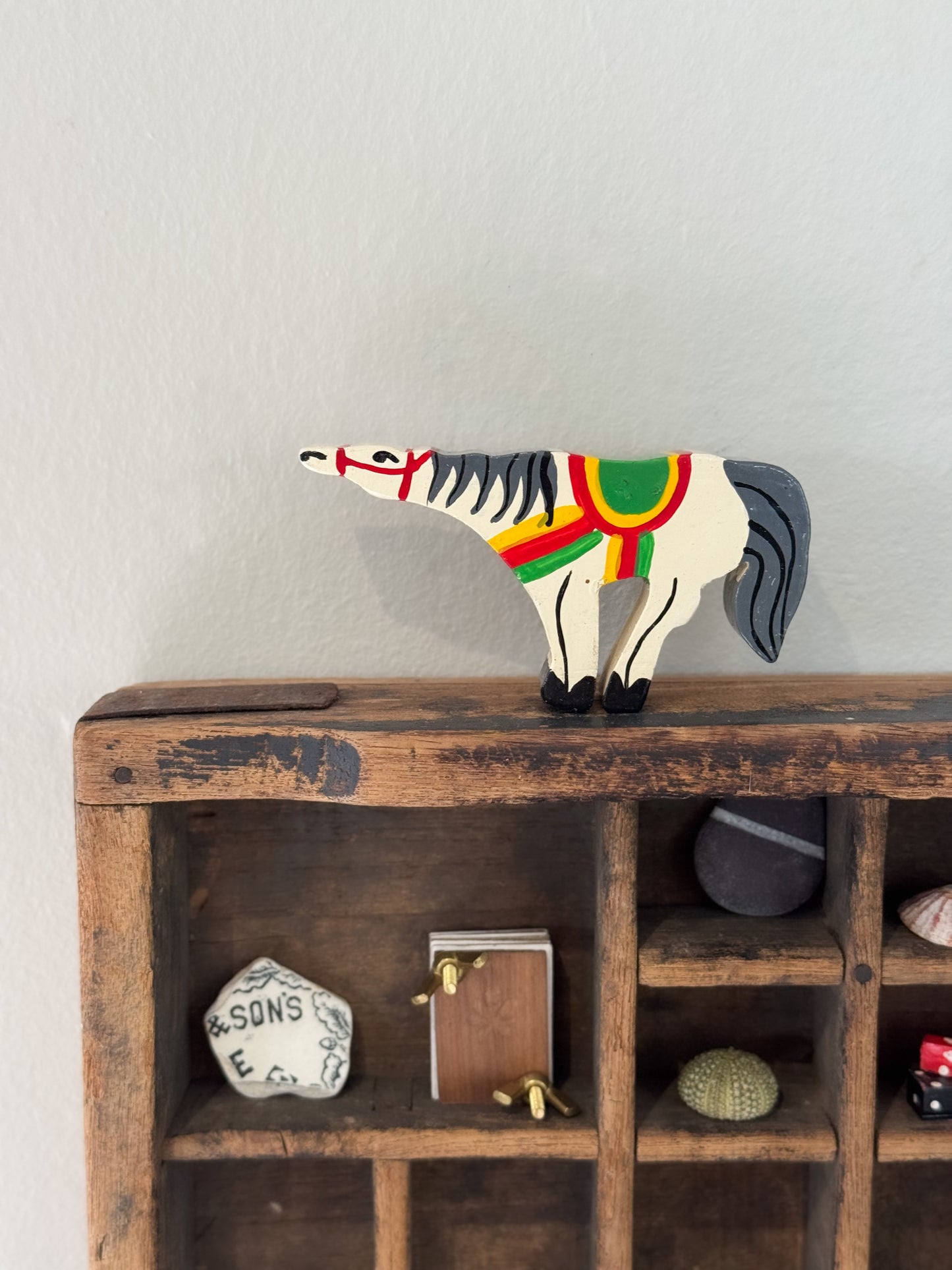 Vintage Hand-Carved and Hand-Painted Wooden Toy Figures (Multiple Options)