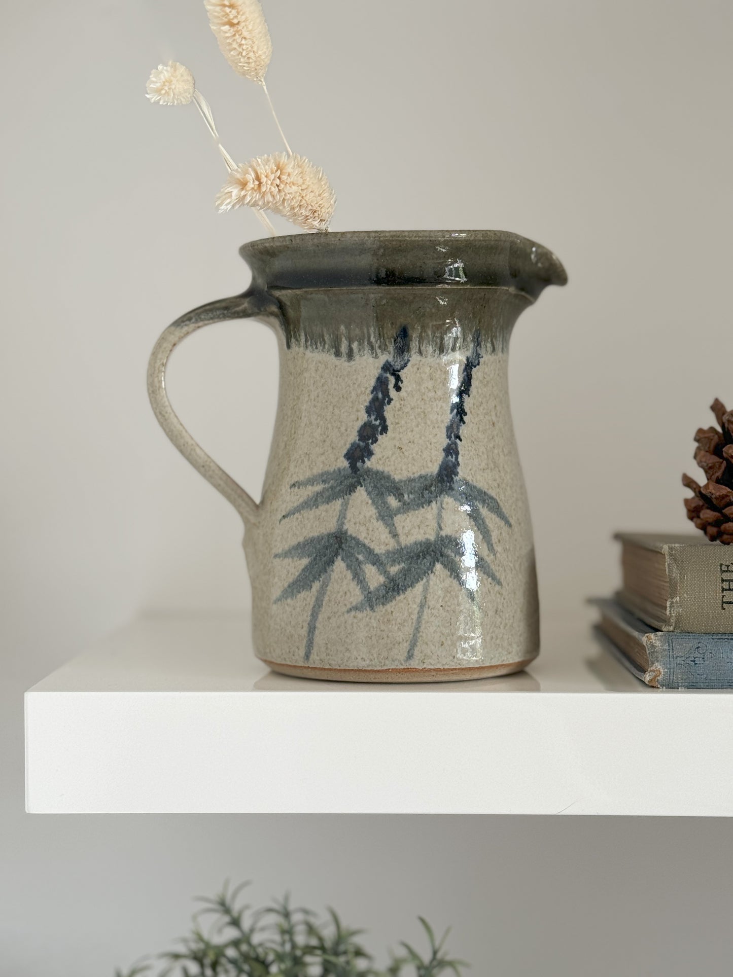 Vintage John Harlow Studio Pottery Jug, Somerset