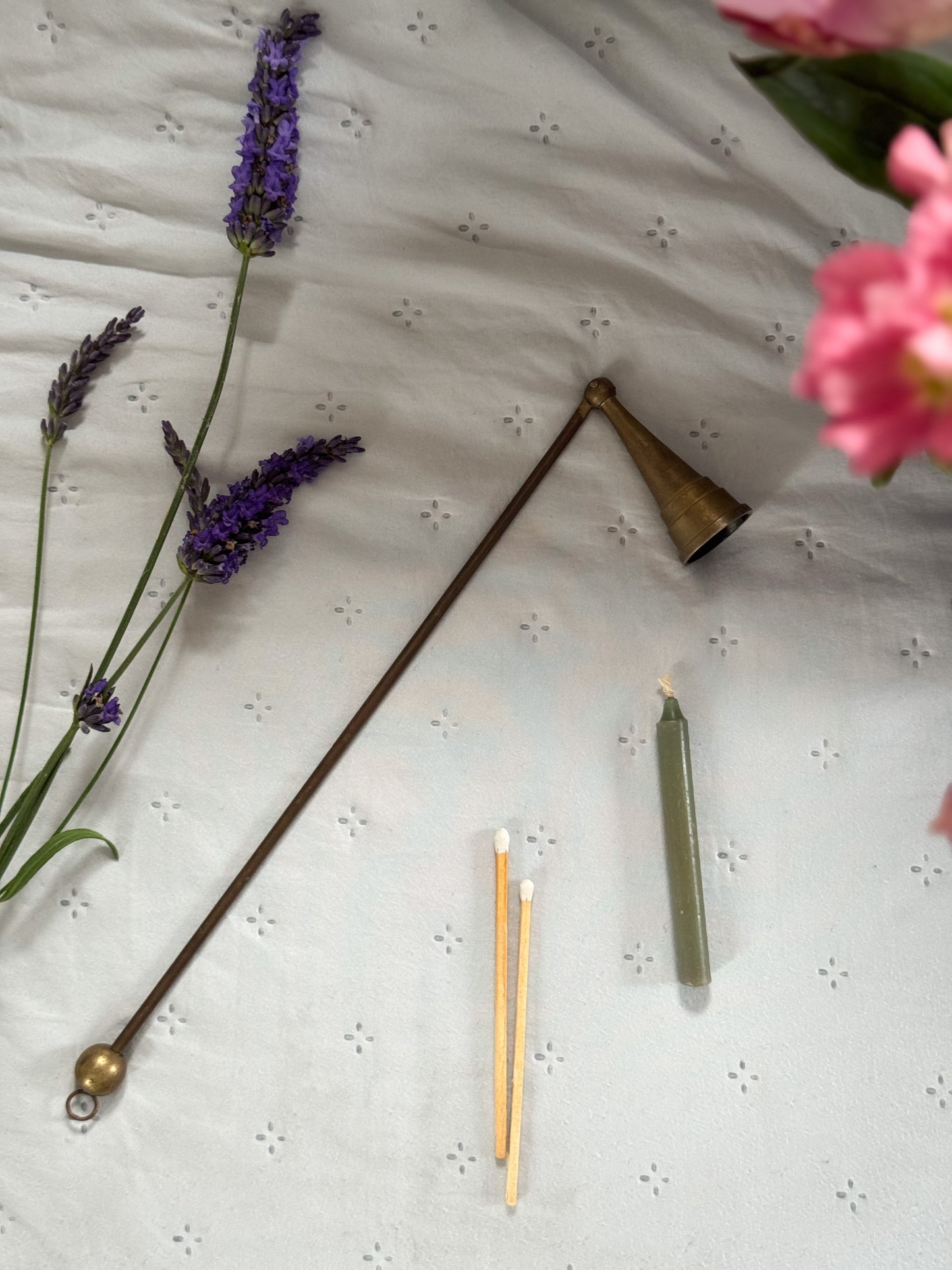 Vintage Brass Bell Candle Snuffer