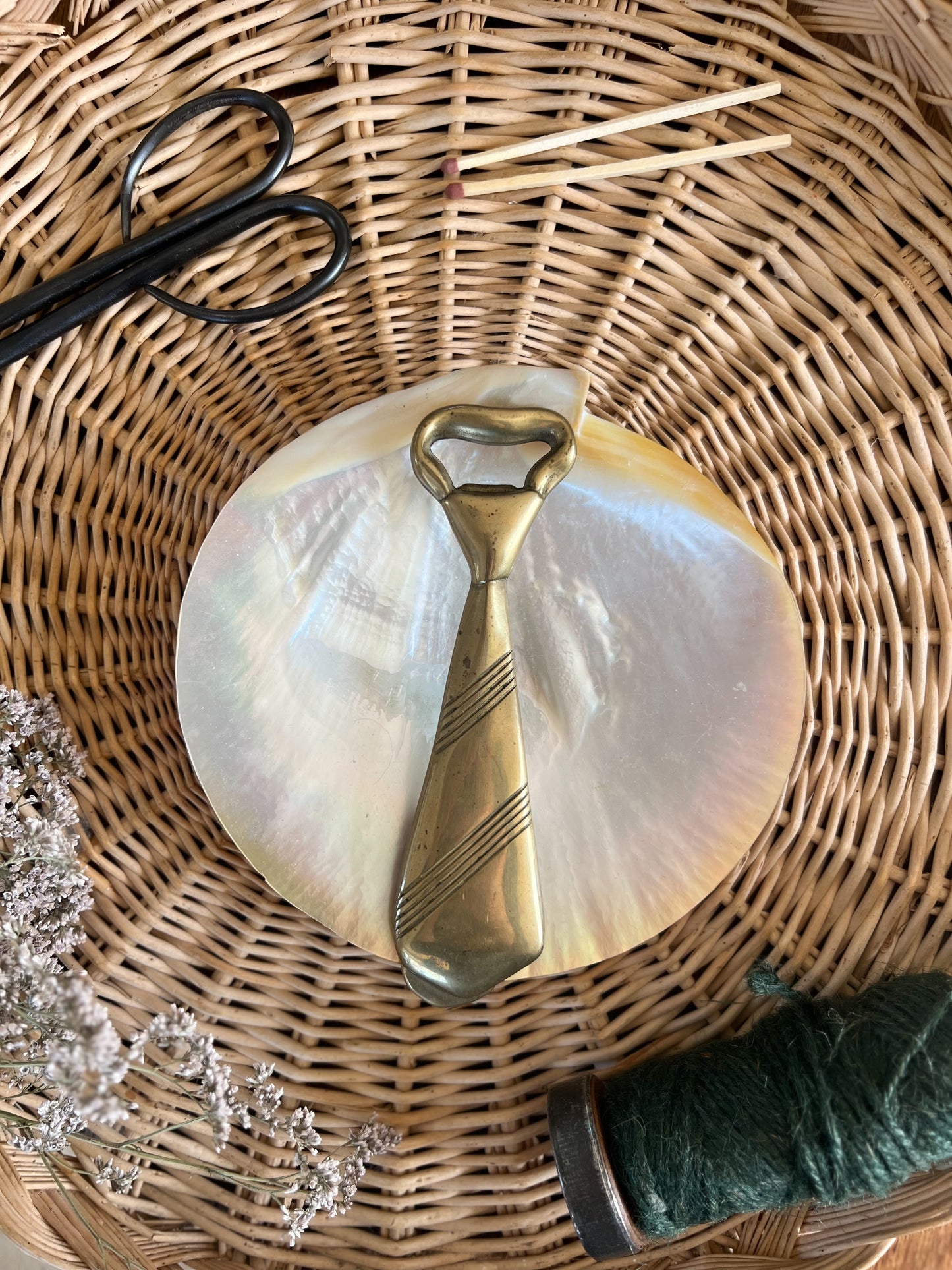 Brass Tie Shaped Bottle Opener
