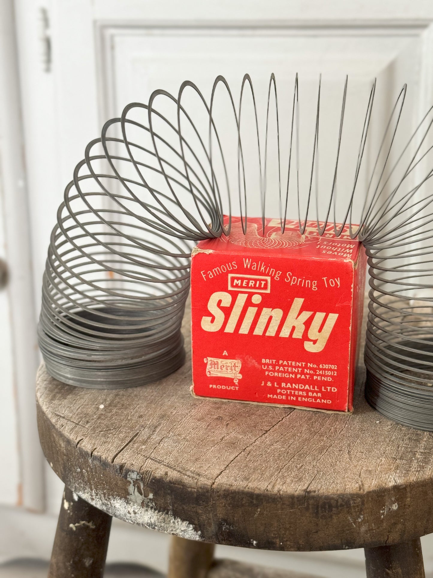 Vintage 1950s MERIT Slinky Toy by J&L Randall Ltd | Made in England