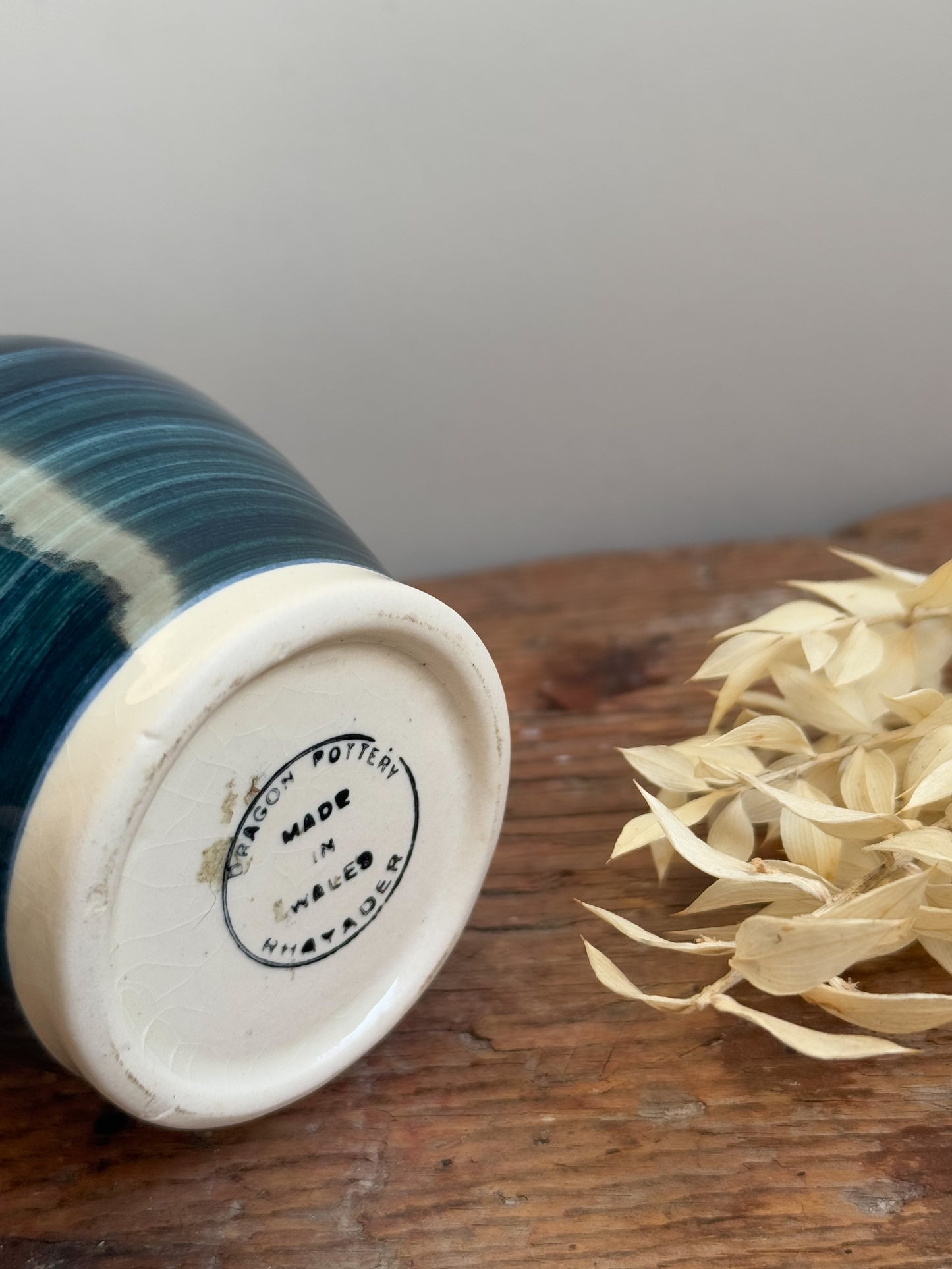 Vintage Welsh Studio Pottery Pot, by Dragon Pottery Rhayader, Powys