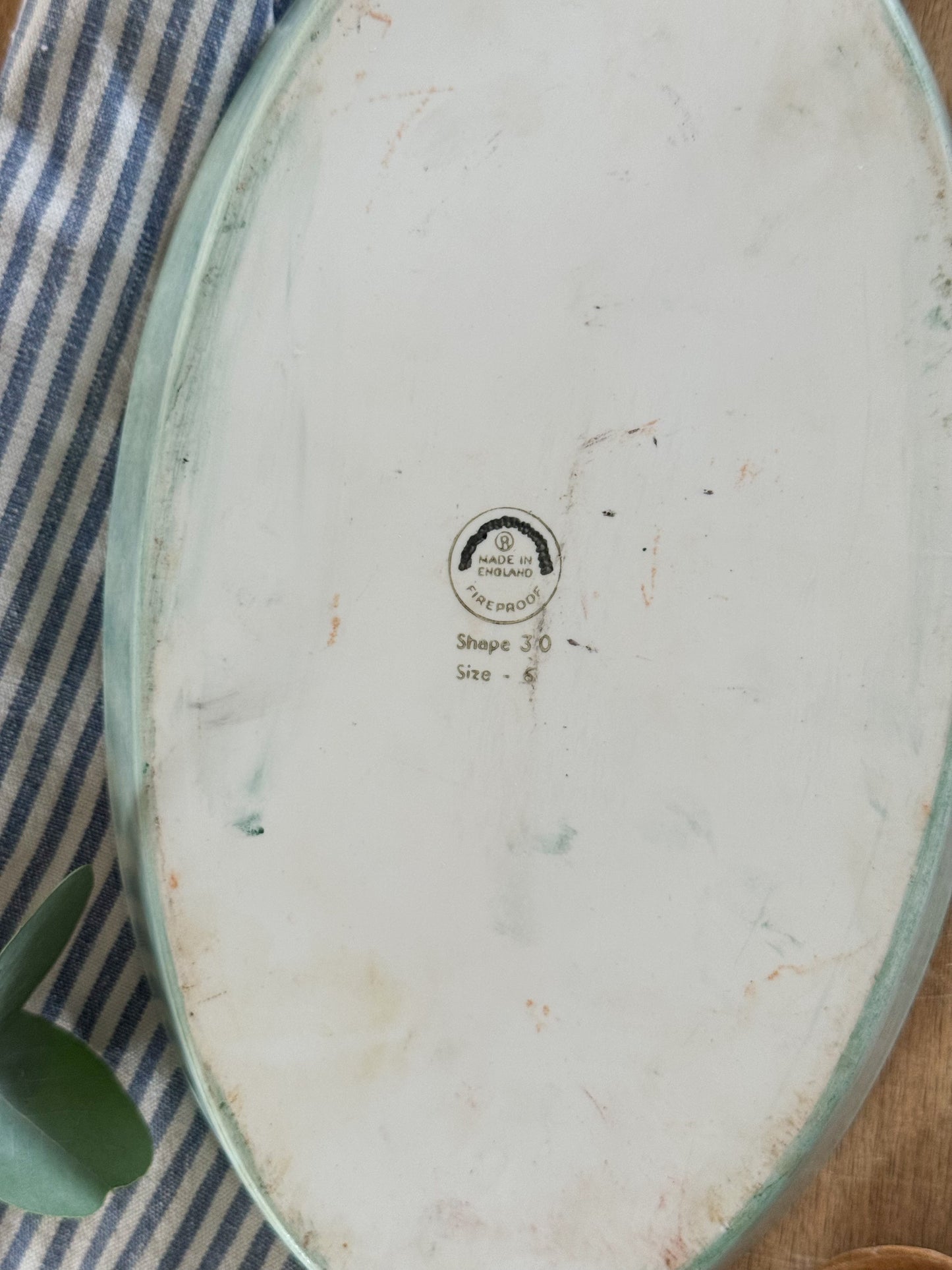 Vintage Hand-Painted “Duck Pond” Ovenproof Serving Dish - Signed by M. Hodgett