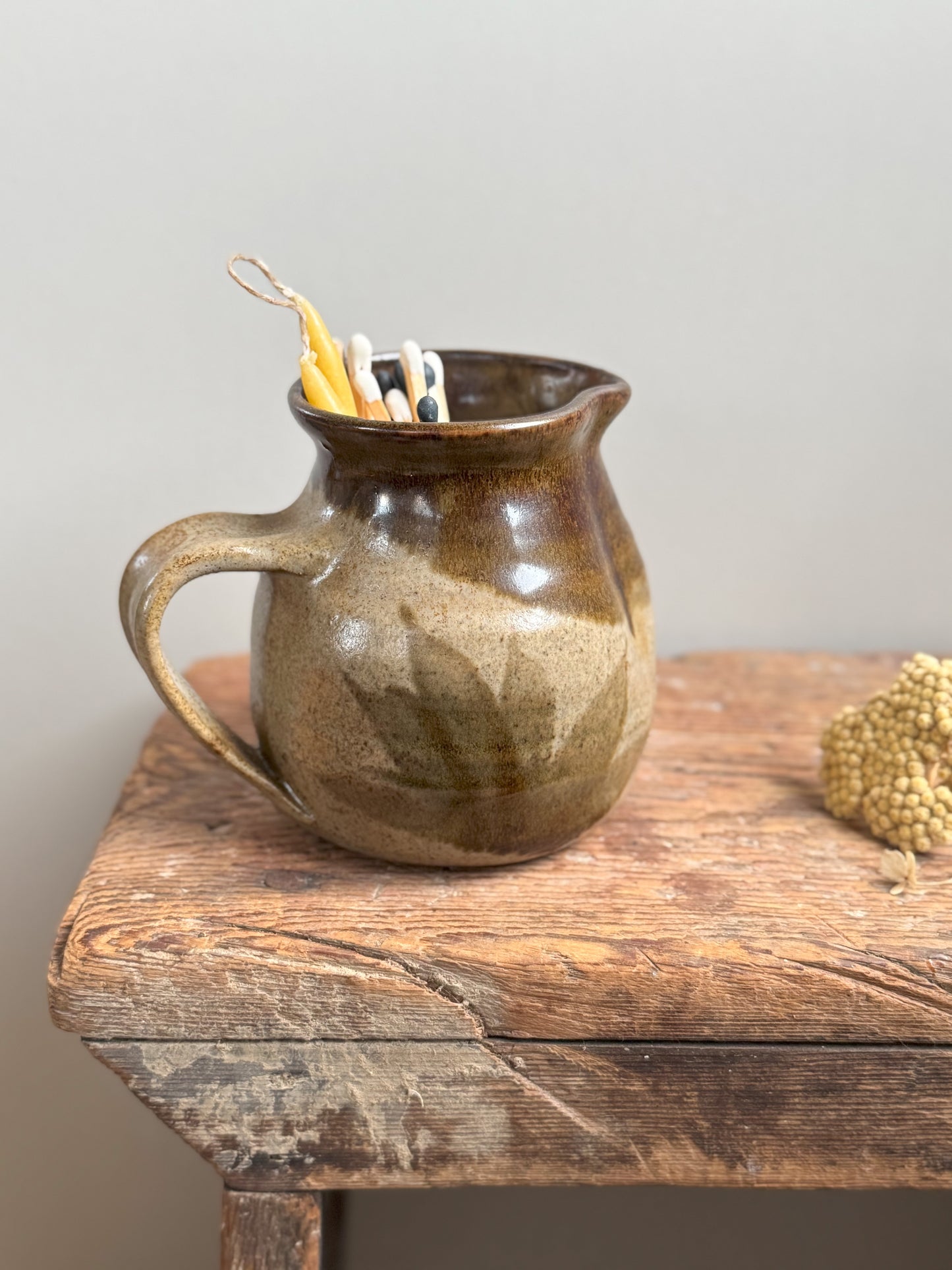 Vintage Anglesey Studio Pottery Creamer, Boat House Pottery, Rhosneiger, Andrew Southall