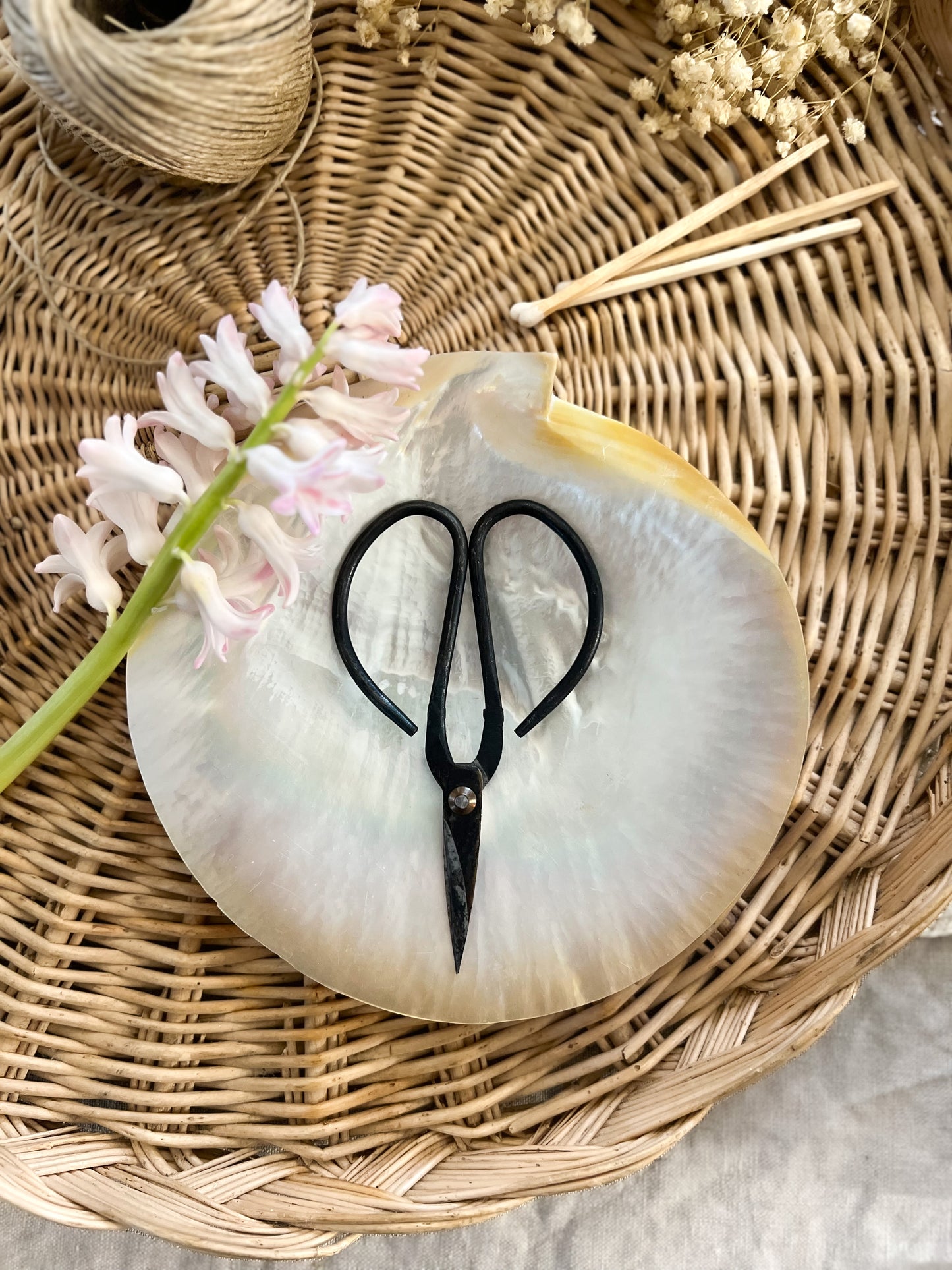 Vintage Small Cast Iron Pruning Scissors