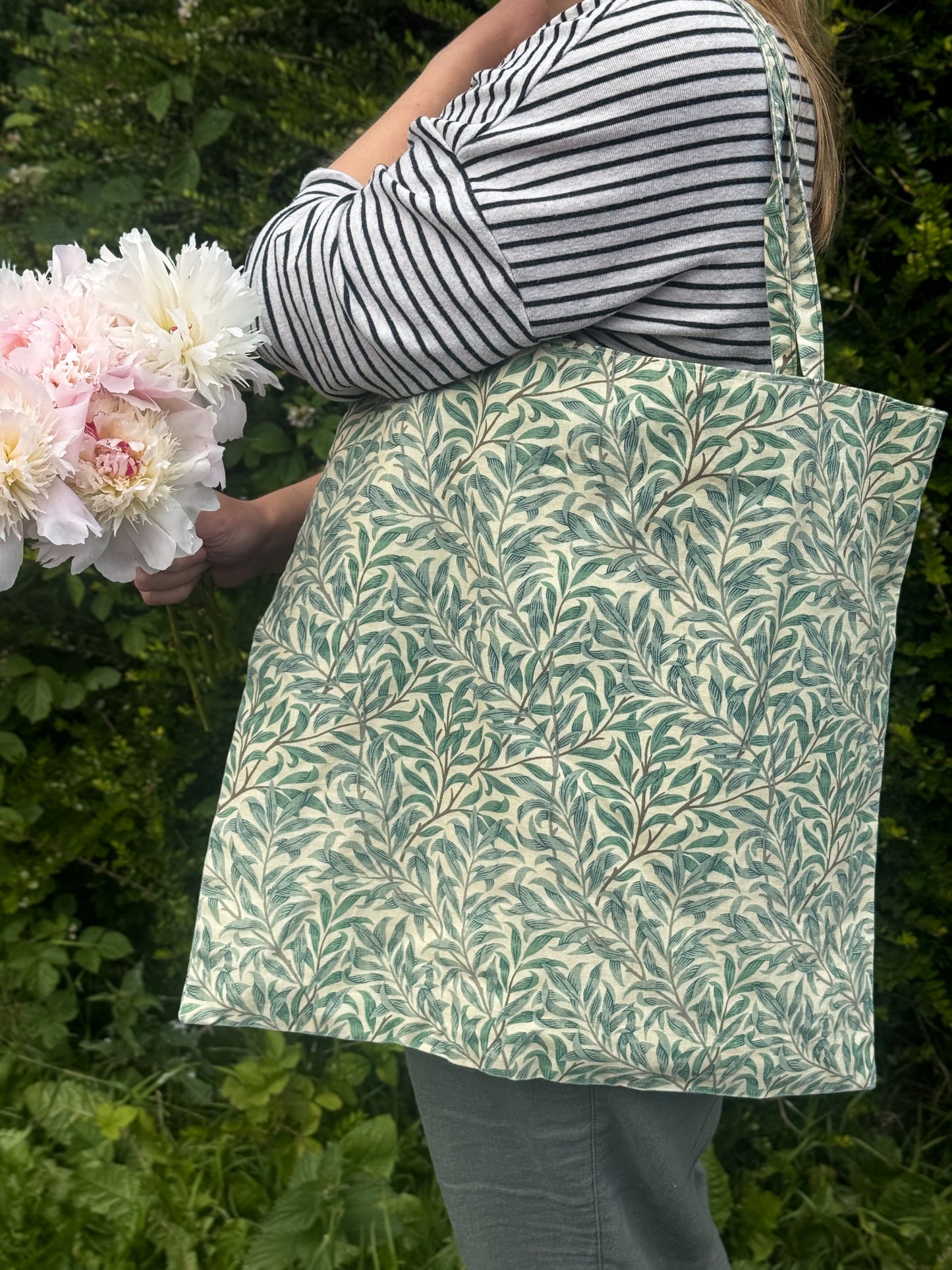 Handmade & Lined Cotton Tote Bag – Willow Bough, William Morris