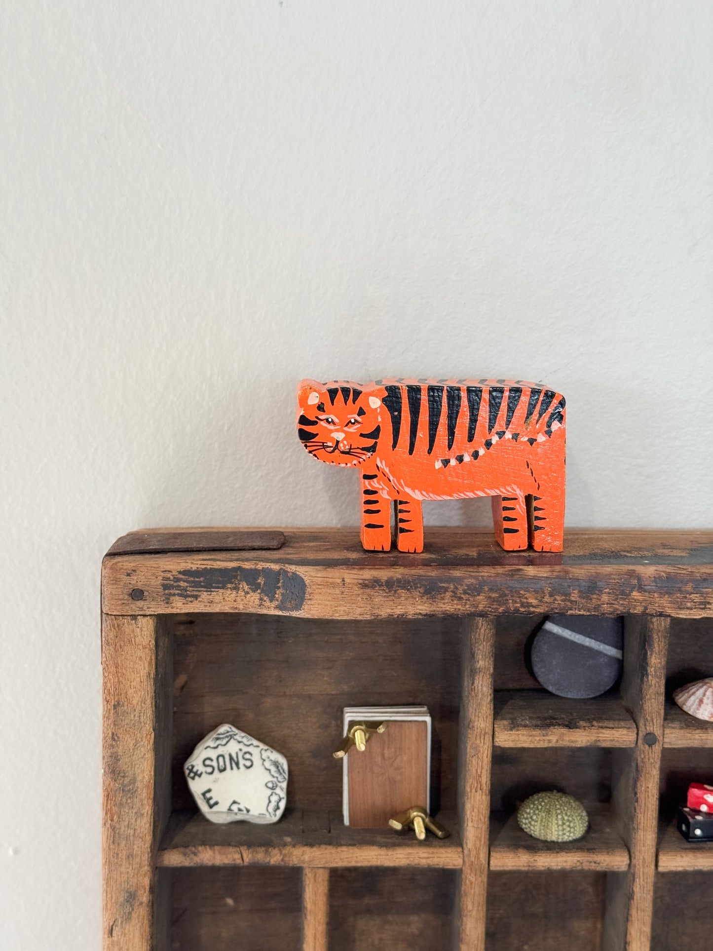 Vintage Hand-Carved and Hand-Painted Wooden Toy Figures (Multiple Options)